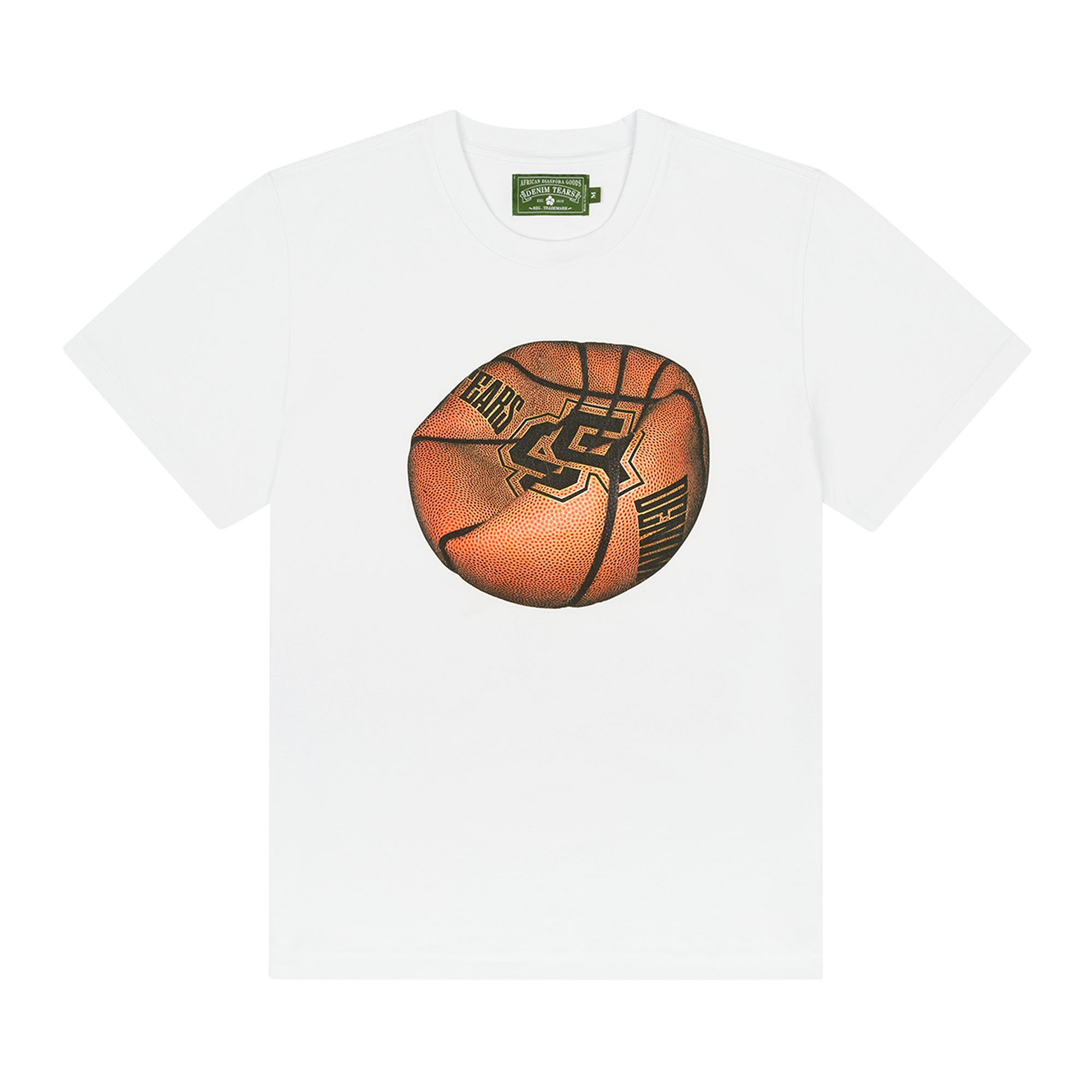 Pre-owned Denim Tears Deflated Basketball Tee 'white' | Men's Size Xl