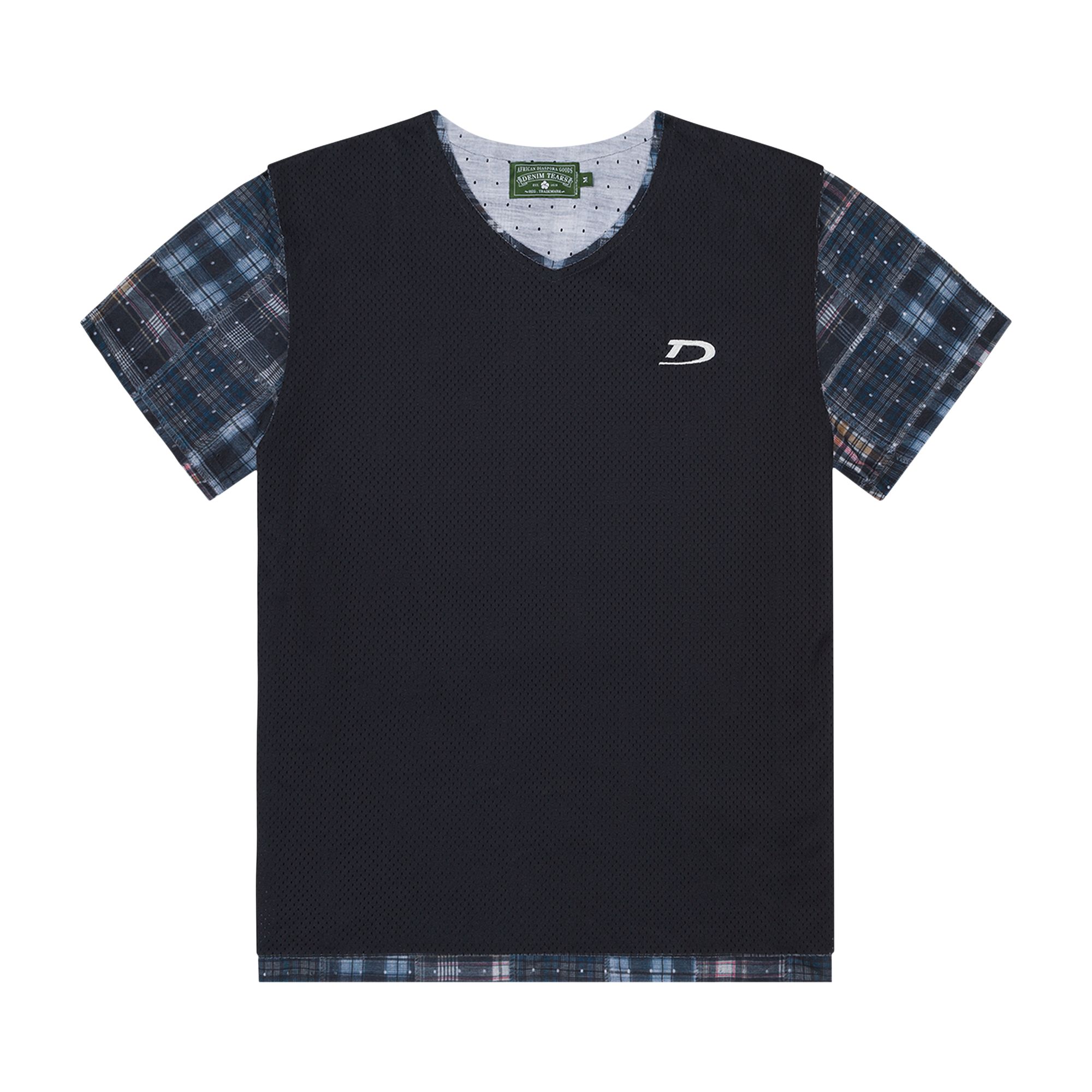 Pre-owned Denim Tears Madras Practice Jersey 'navy' | Blue | Men's Size Xl