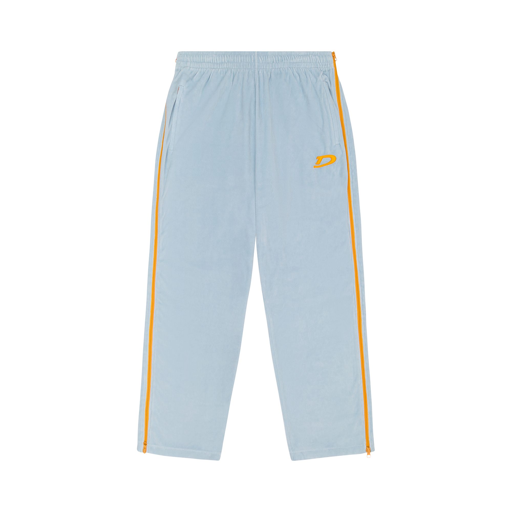 Pre-owned Denim Tears Velour Warmup Track Pants 'light Blue' | Men's Size L