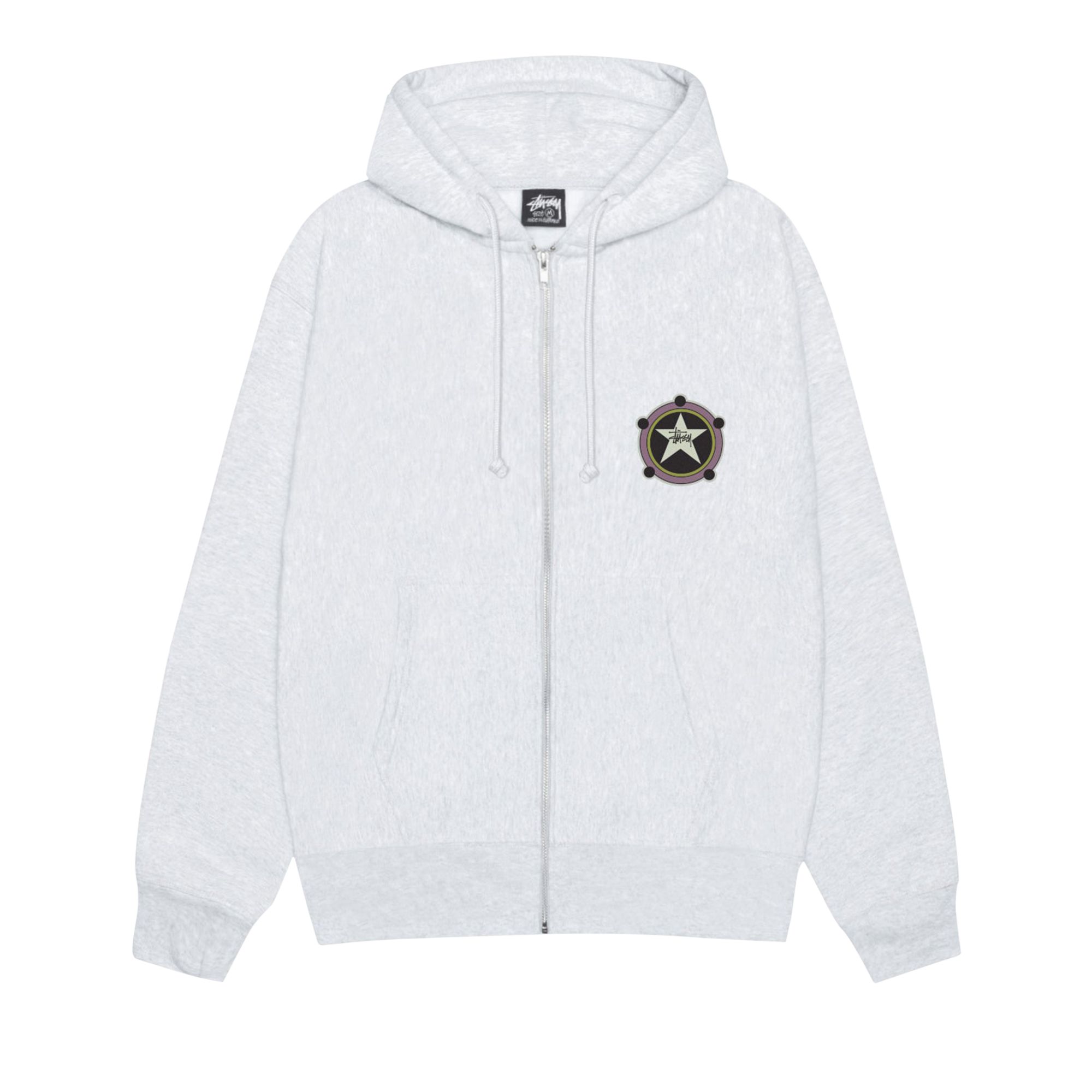 Pre-owned Stussy Ranger Zip Hoodie 'ash Heather' | Grey | Men's Size L In Gray