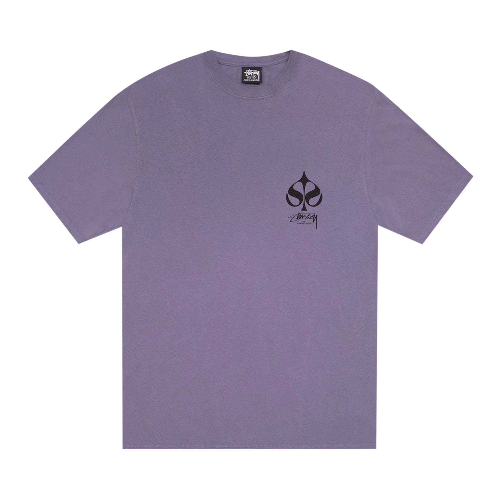 Pre-owned Stussy Spade Tee Pigment Dyed 'grape' | Purple | Men's Size M