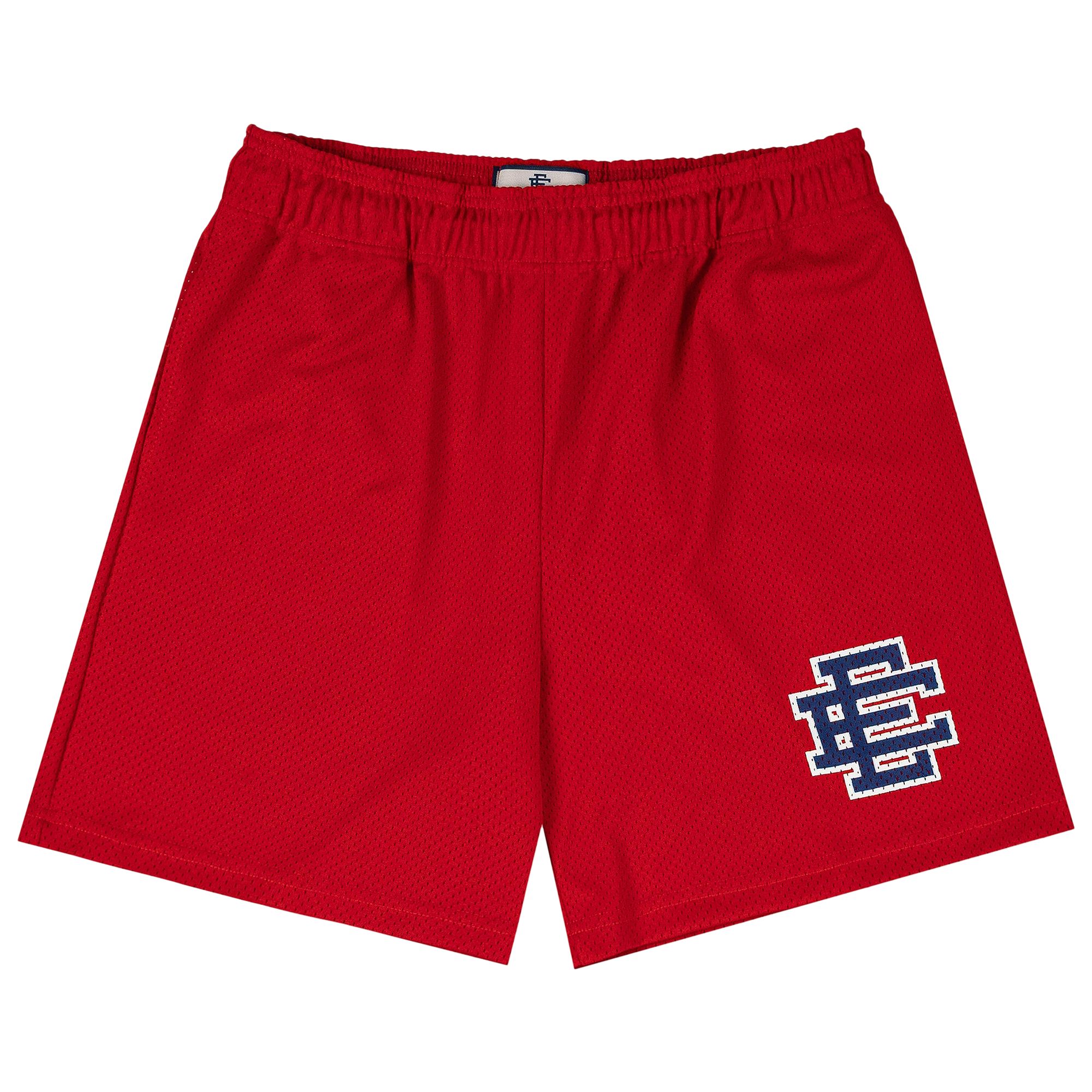 Pre-owned Eric Emanuel Ee Basic Short 'red/navy' | Blue | Men's Size L