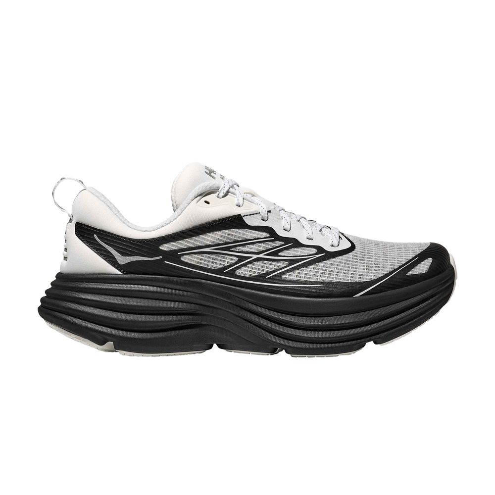 HOKA Bondi 8 Caged 'Stealth Tech Pack - Frost Black' | White | Men's Size 6 - 1155391-FLCK