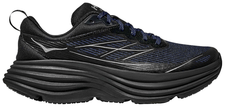HOKA Bondi 8 Caged Stealth Tech Pack   Midnight Blue Black