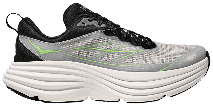 HOKA Bondi 8 Caged Stealth Tech Pack   White Tart Apple
