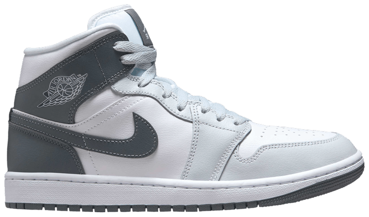 Wmns Air Jordan 1 Mid White Smoke Grey
