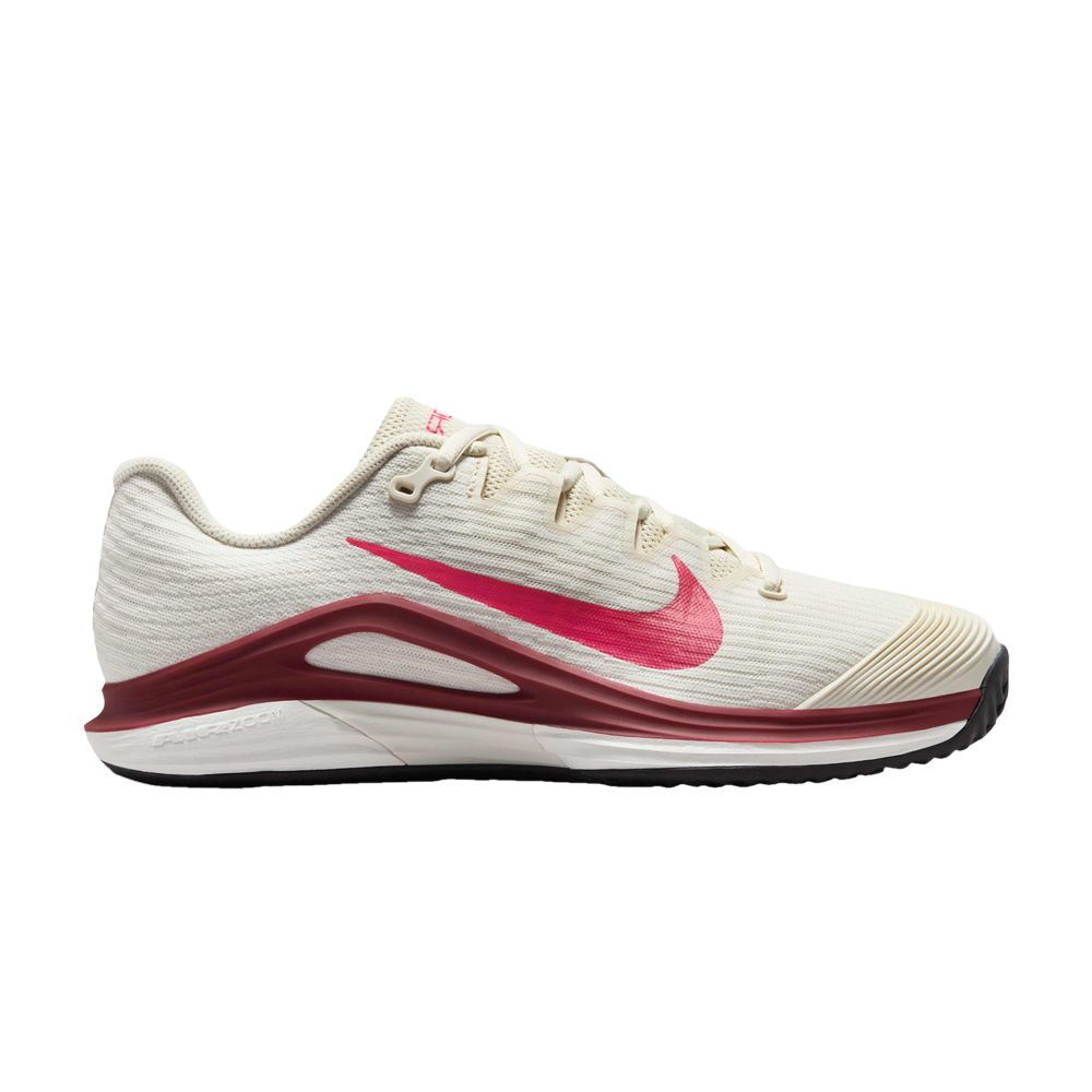 Pre-owned Nike Wmns Court Air Zoom Vapor 12 Clay 'team Red Rush Pink' | Cream | Women's Size 9 In White