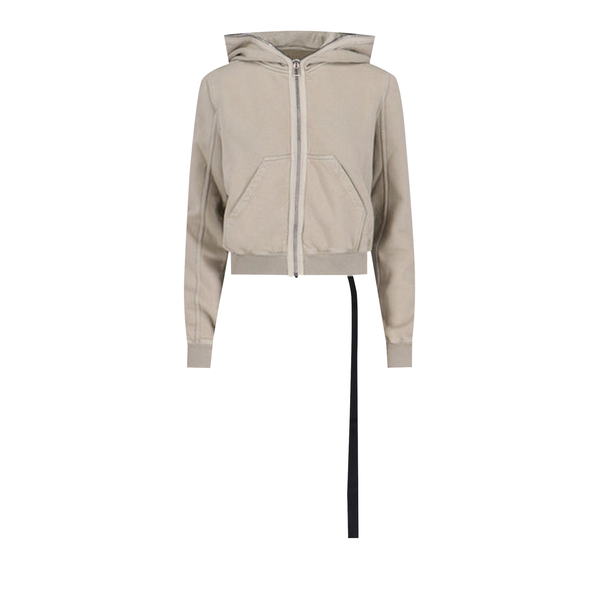Pre-owned Rick Owens Drkshdw Small Gimp Hoodie 'pearl/black' | Women's Size L