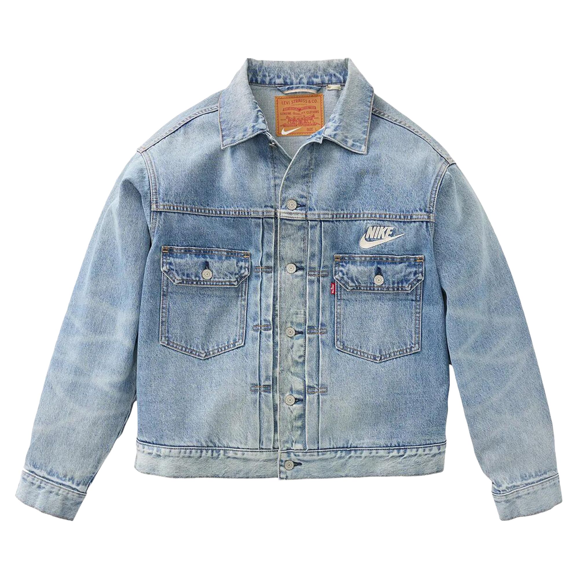 Pre-owned Levi's X Nike Trucker Jacket 'light Blue' | Men's Size Xl