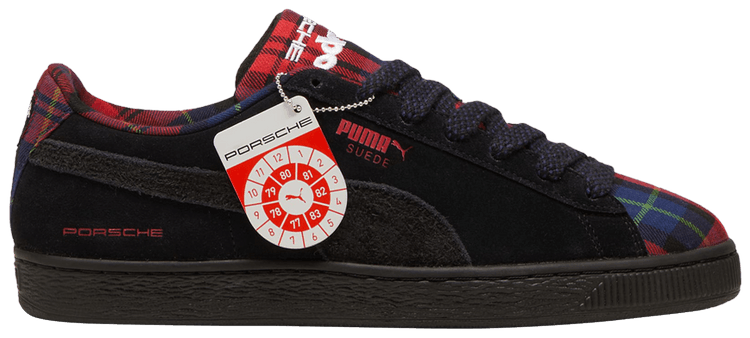 Porsche Legacy x Puma Suede Classic Tartan   Black