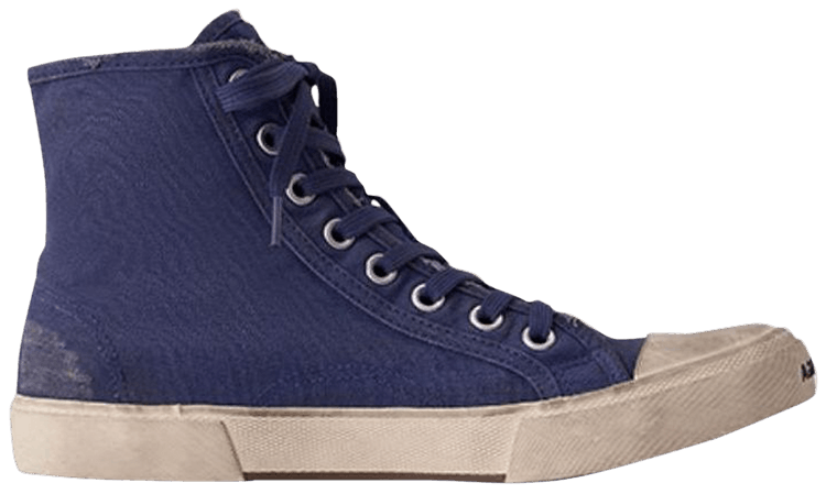 Balenciaga Paris High Destroyed   Indigo