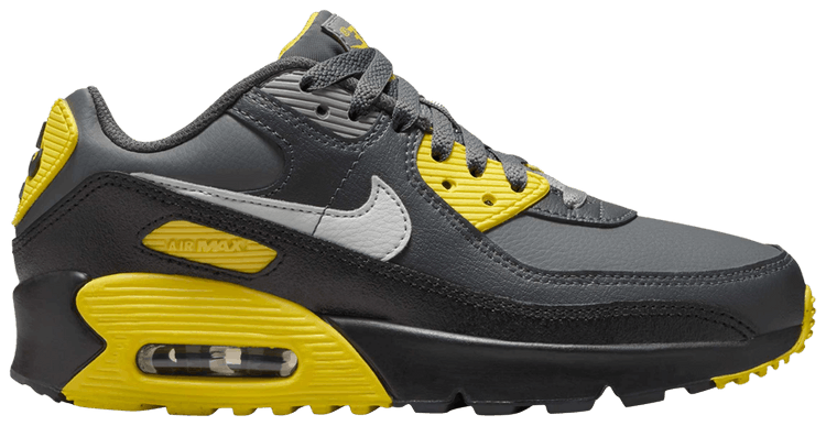Nike Air Max 90 Leather GS Smoke Grey Lightning