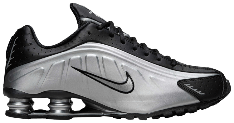 Nike Shox R4 Metallic Silver Black