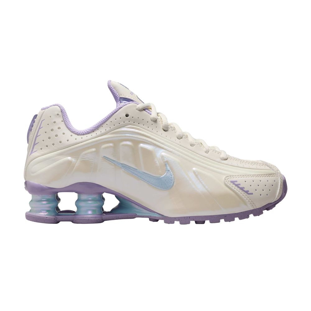 Nike Shox R4 GS 'Soft Pearl Celestine Blue' | Cream | Kid's Size 5.5 - IH4050-001