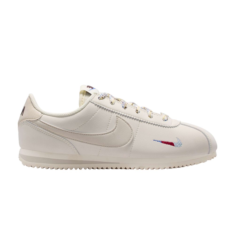 Pre-owned Nike Cortez Gs 'mini Swoosh' | Cream | Kid's Size 6.5 In White