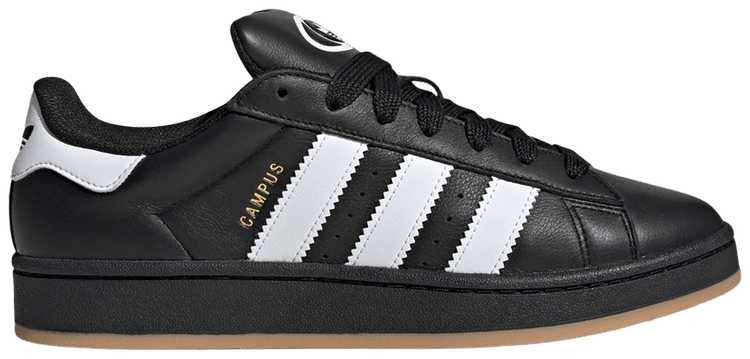 Adidas Campus 00s Core Black Leather Gum