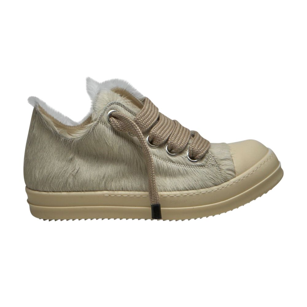 Pre-owned Rick Owens Concordians Jumbo Laced Low 'milk Fur' | Grey | Men's Size 47 In Gray