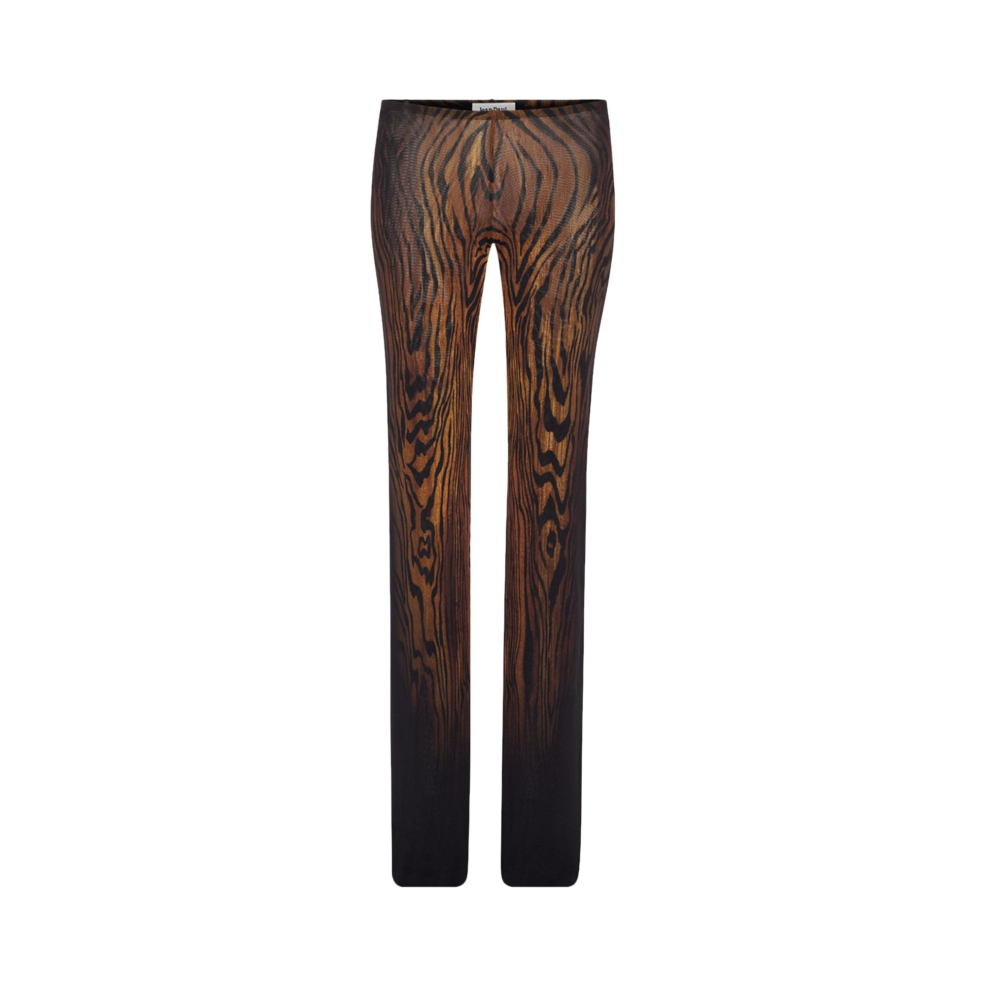 Pre-owned Jean Paul Gaultier Wood Mesh Pants 'black/brown' | Women's Size Xs