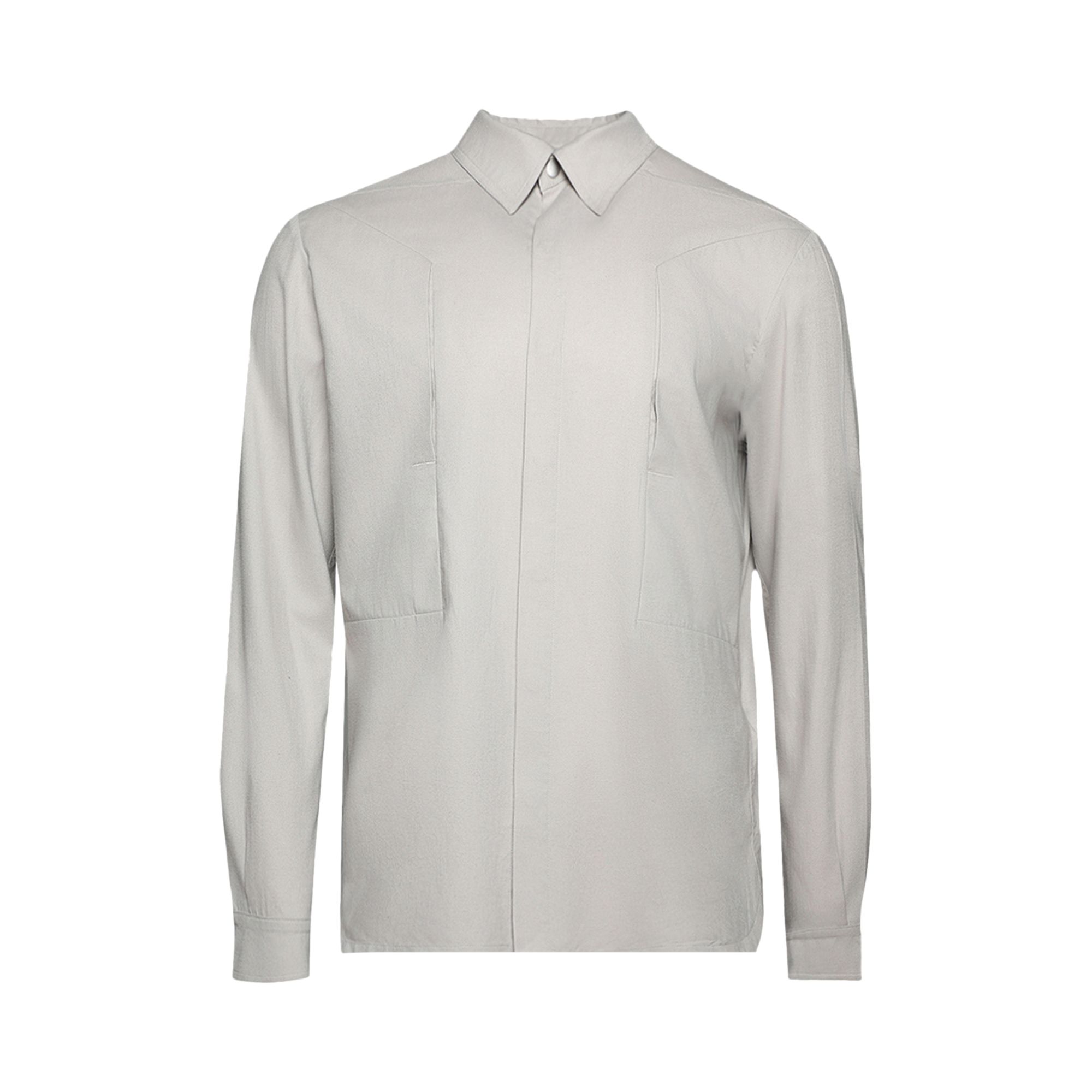 Pre-owned Rick Owens Fogpocket Outershirt 'pearl' | White | Men's Size 52