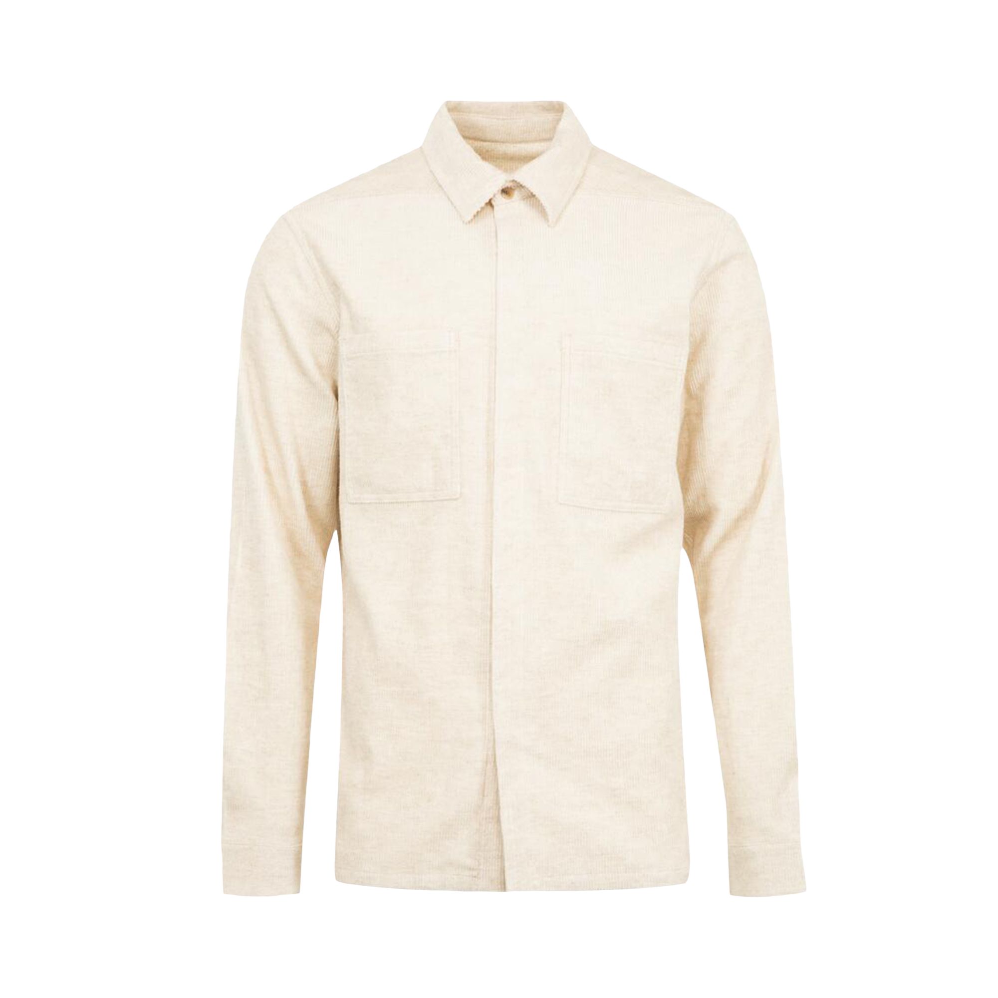 Pre-owned Rick Owens Work Shirt 'natural' | Tan | Men's Size 50 In Brown