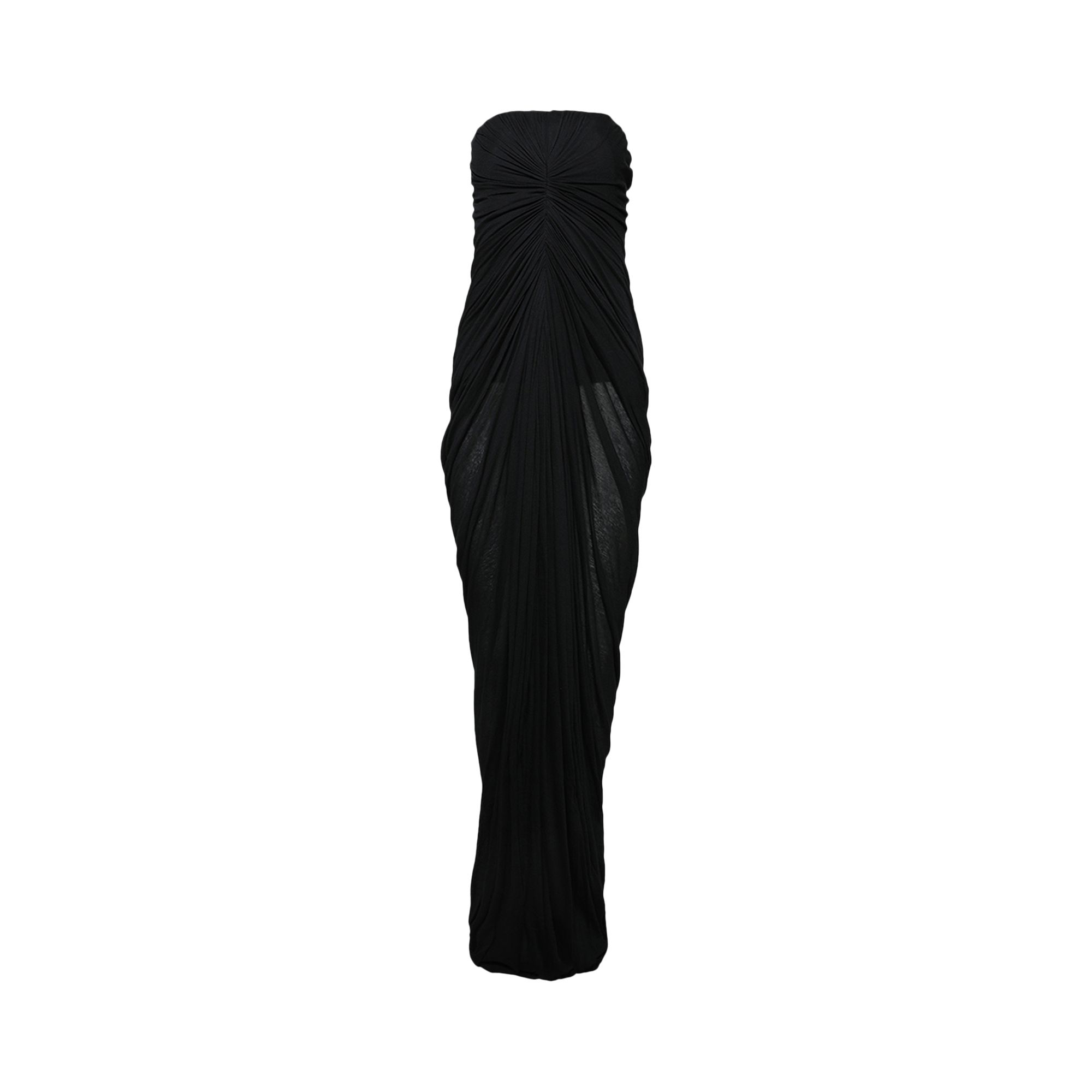 Pre-owned Rick Owens Radiance Bustier Gown 'black' | Women's Size 40