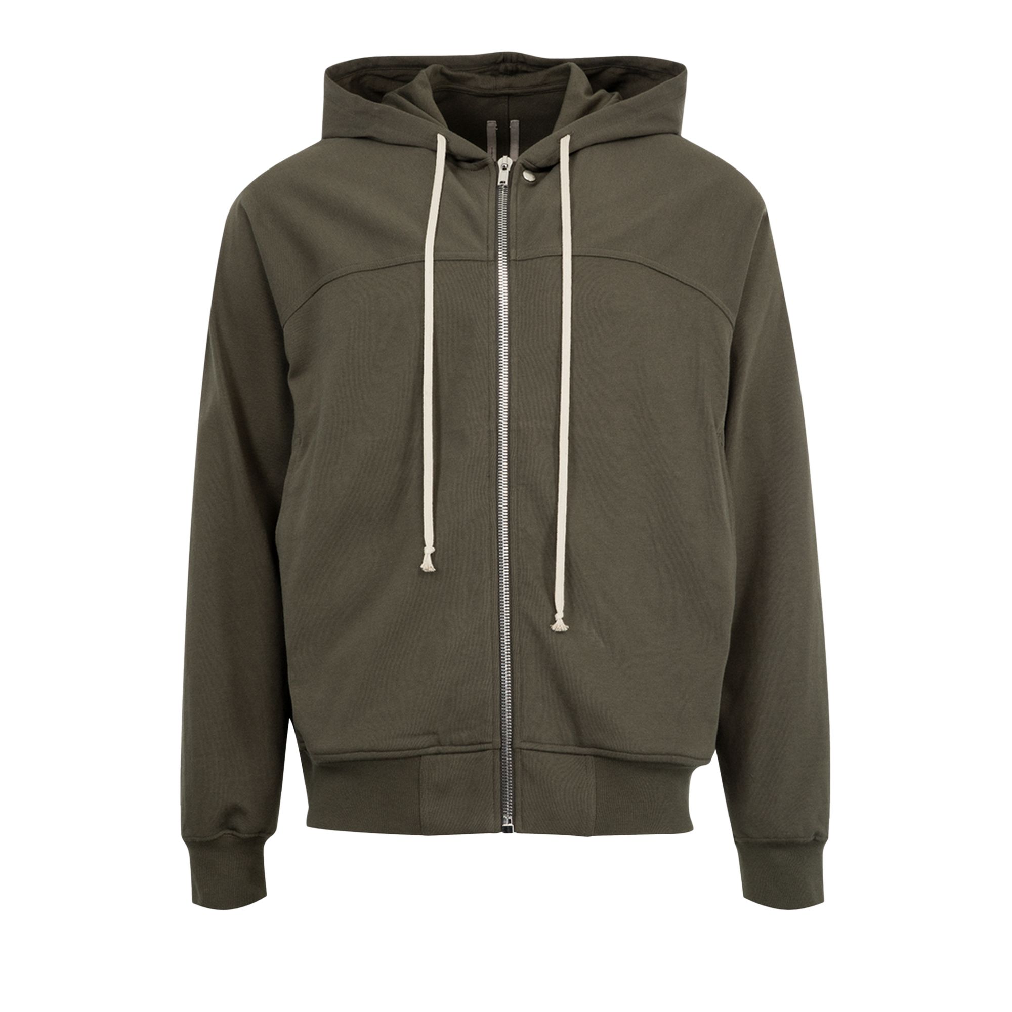 Pre-owned Rick Owens Zip-up Hoodie 'bosco' | Green | Men's Size L
