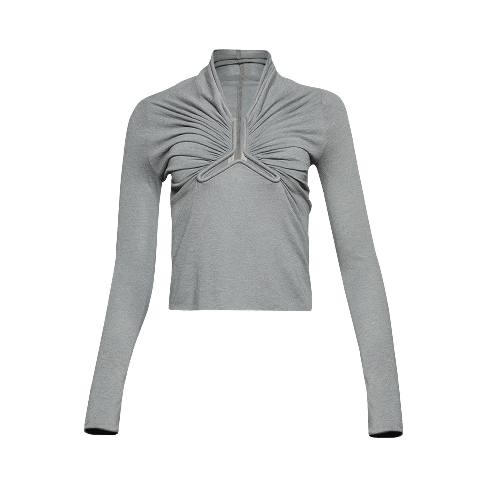 Pre-owned Rick Owens Allanah Long-sleeve Top 'washed Indigo' | Blue | Women's Size 44