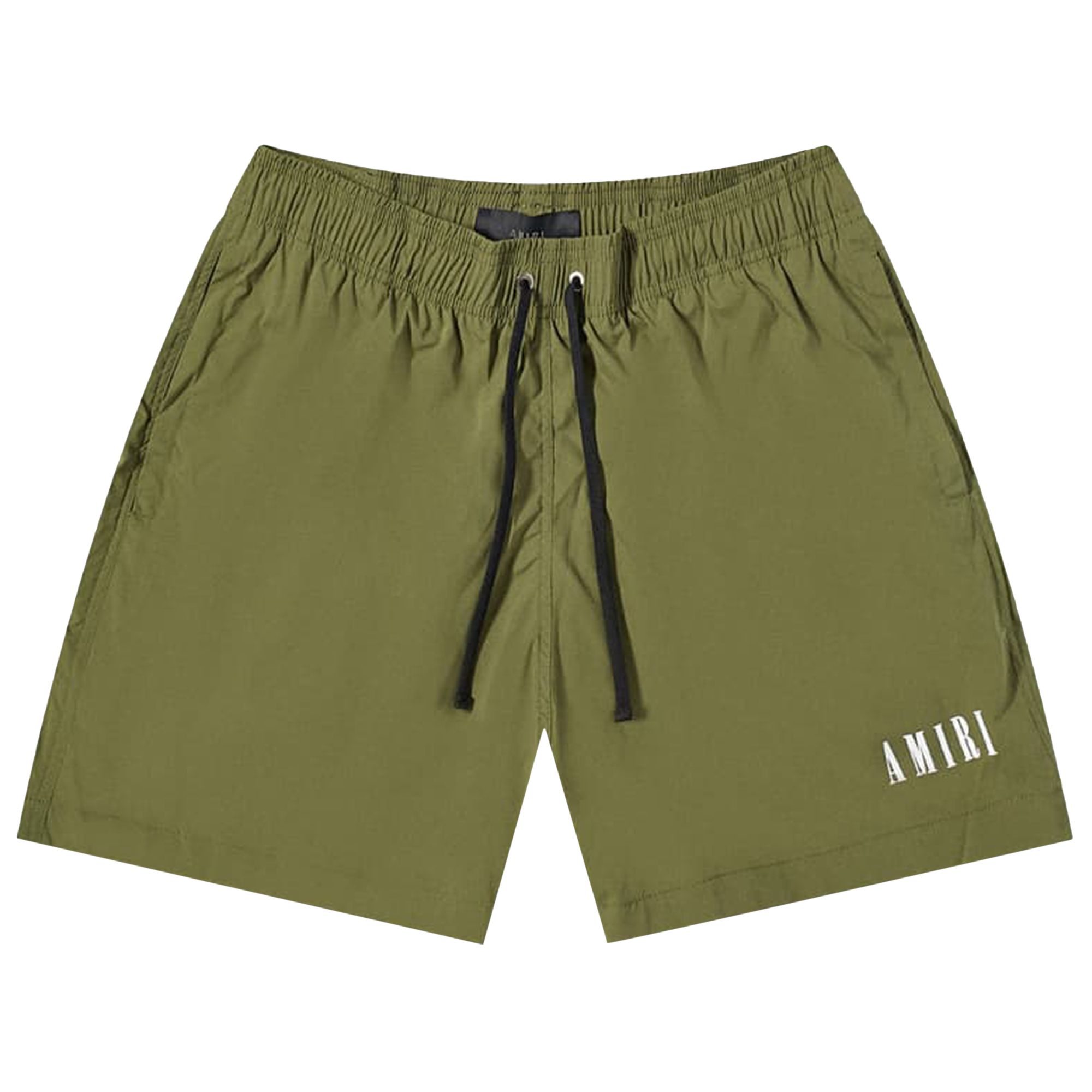 Pre-owned Amiri Core Logo Swim Trunk 'military Green' | Men's Size Xl