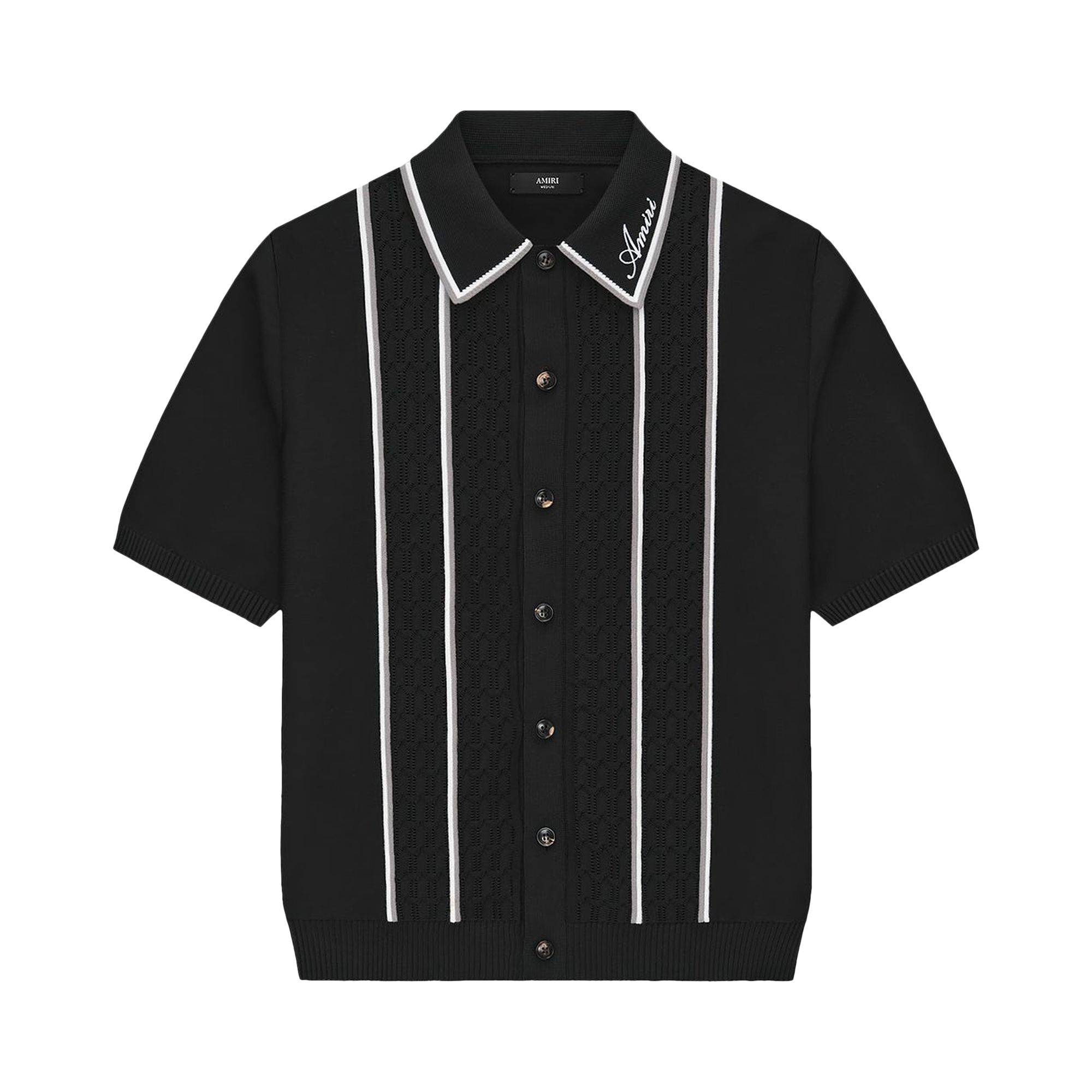 Pre-owned Amiri Script Stripe Shirt 'black' | Men's Size M