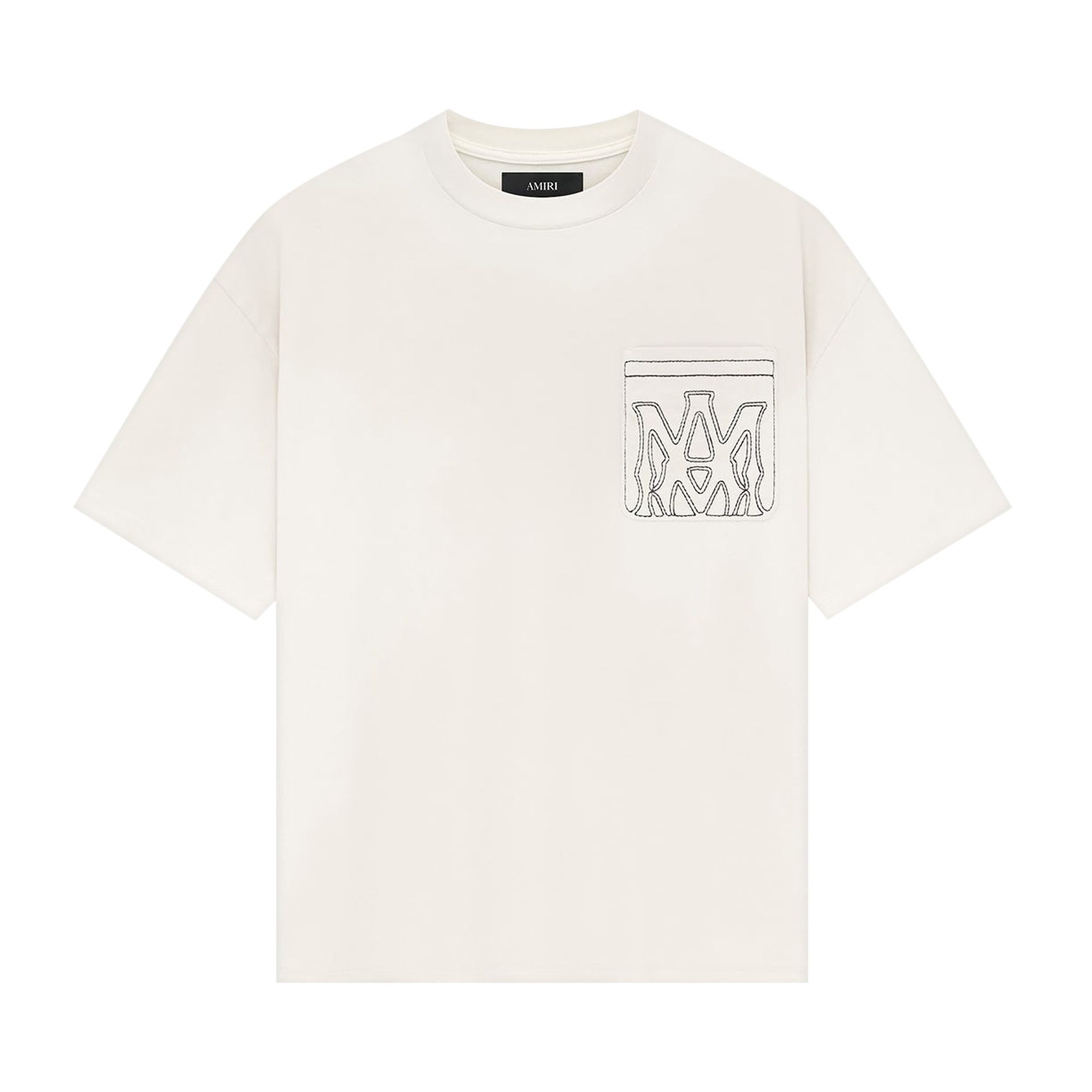 Pre-owned Amiri Ma Outline Oversized Tee 'ivory' | White | Men's Size L