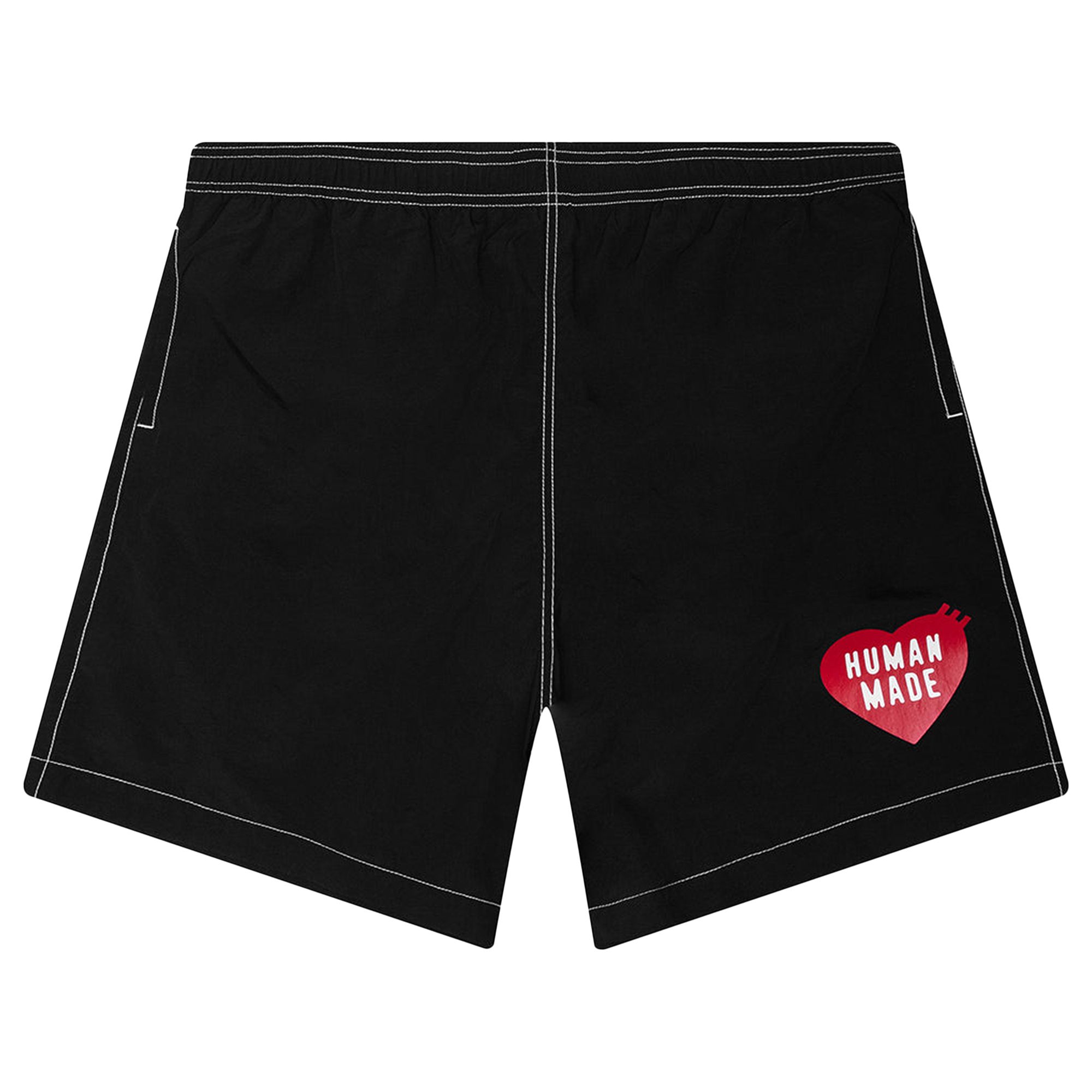 Pre-owned Human Made Heart Swim Shorts 'black' | Men's Size S