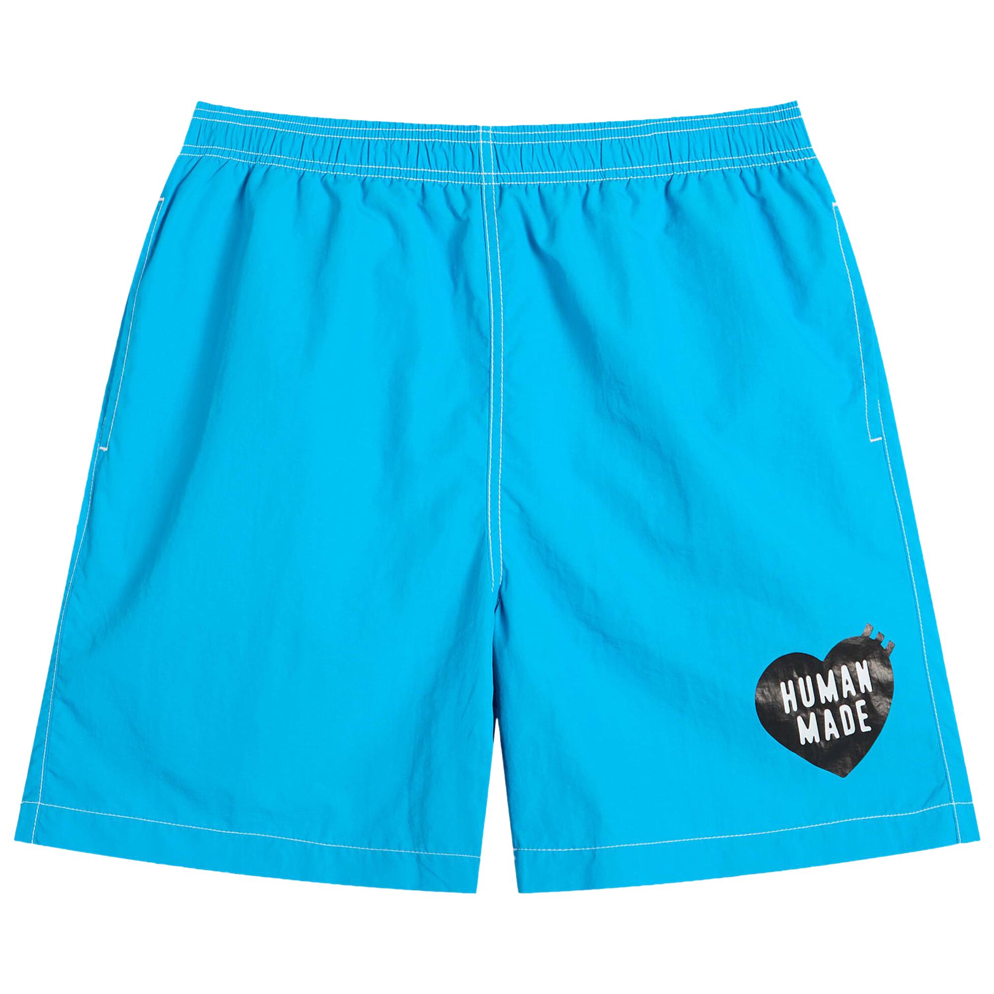 Pre-owned Human Made Heart Swim Shorts 'blue' | Men's Size S