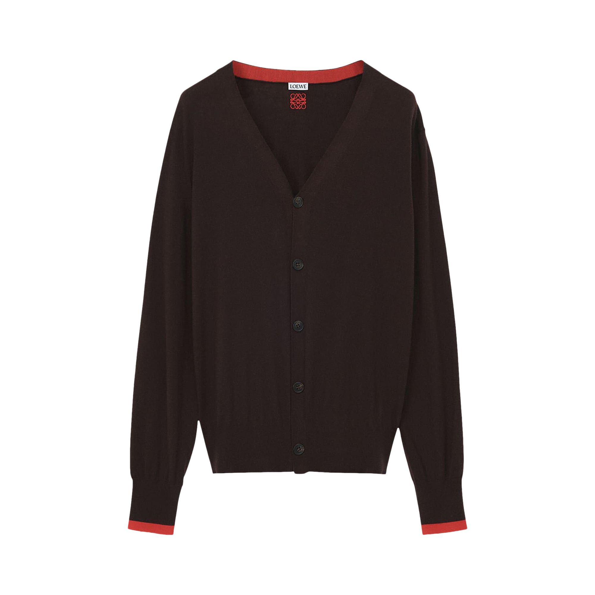 Pre-owned Loewe Wool Cardigan 'brown/orange' | Men's Size M