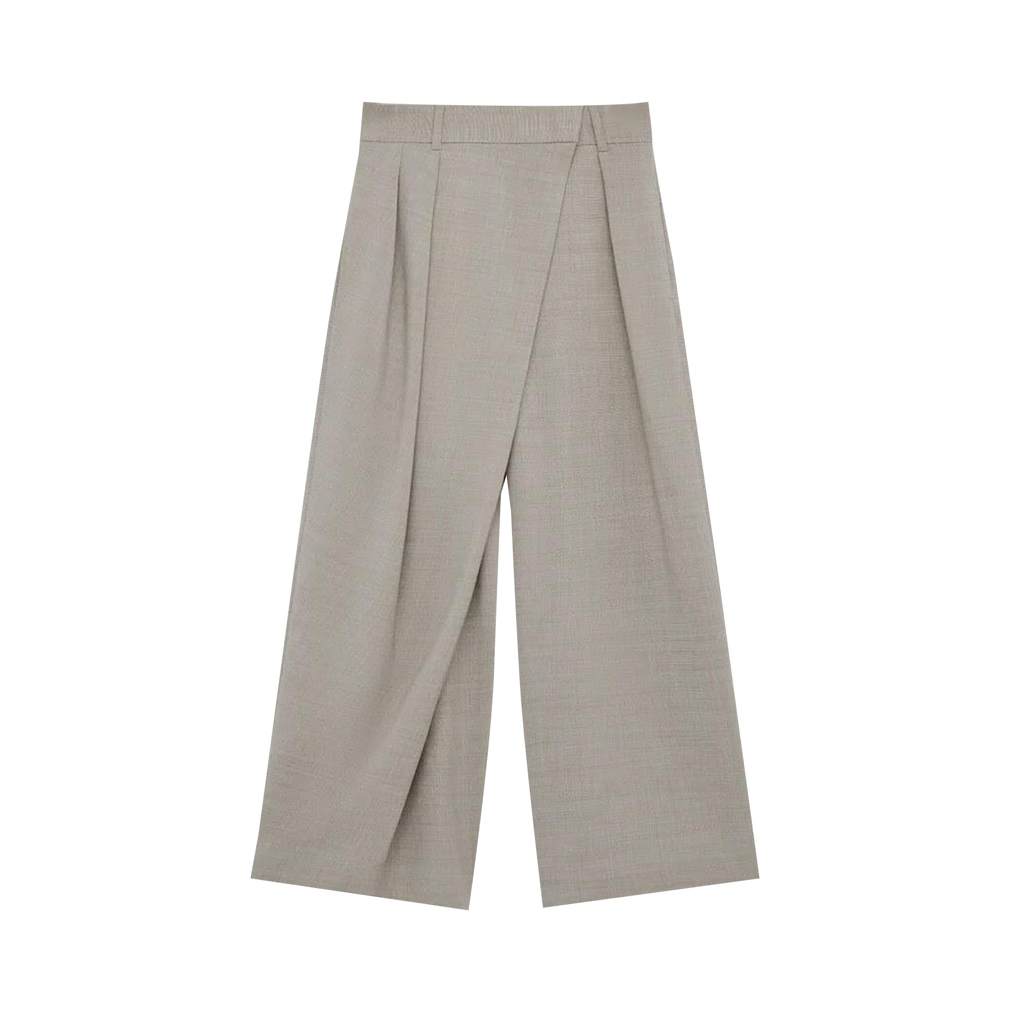 Pre-owned Loewe Wrap Trousers 'light Beige Melange' | Tan | Women's Size 40 In Brown