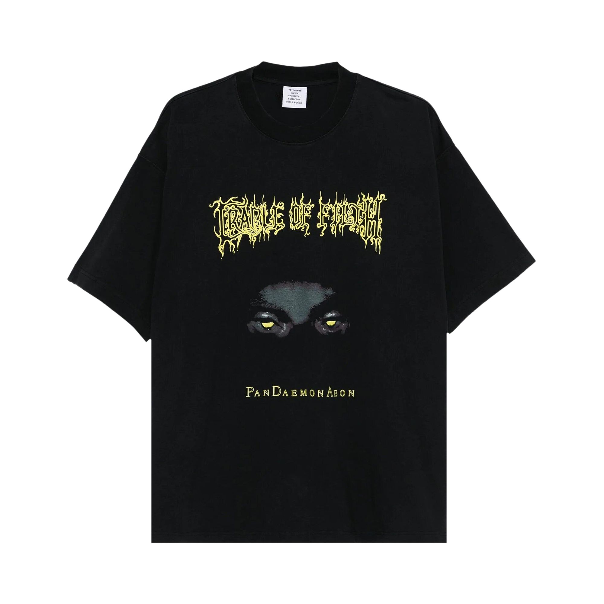 Pre-owned Vetements Graphic Oversized T-shirt 'washed Black' | Men's Size S