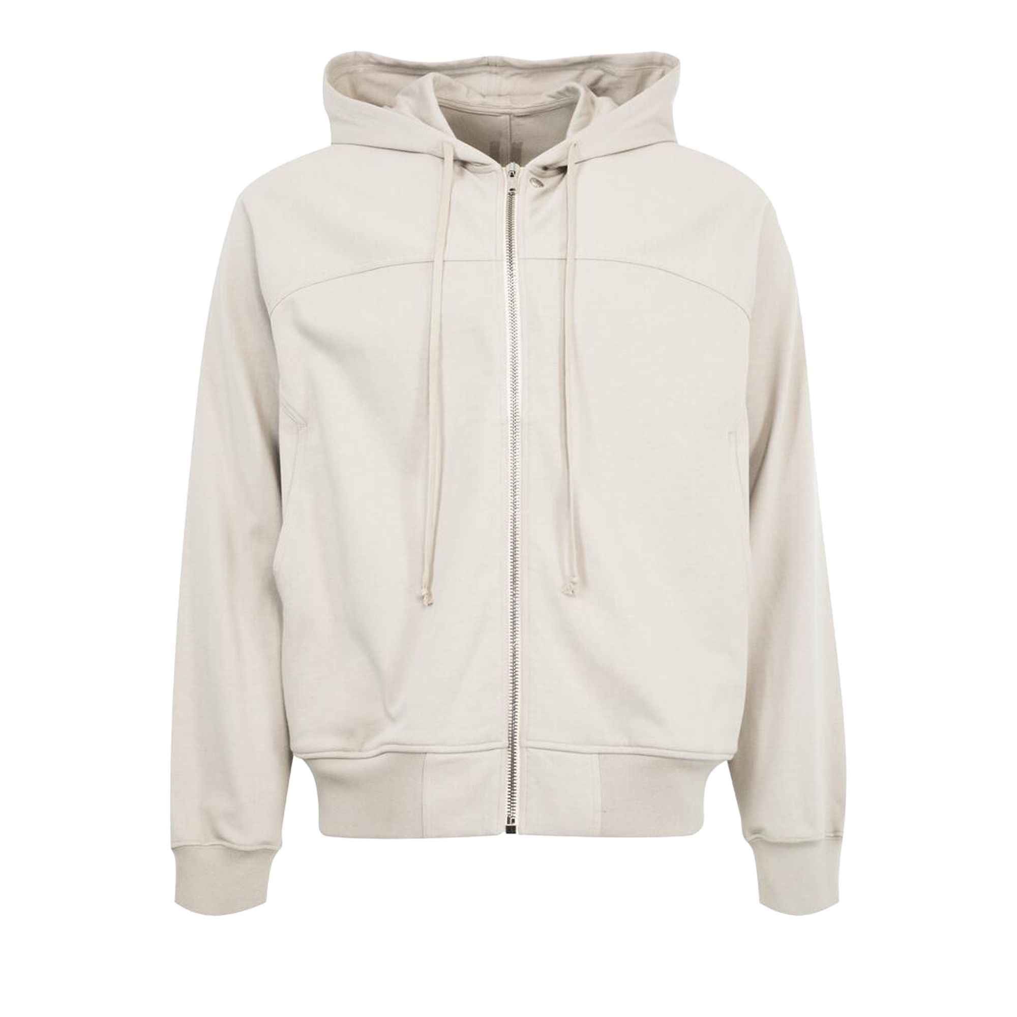 Pre-owned Rick Owens Zip-up Hoodie 'pearl' | White | Men's Size Xl