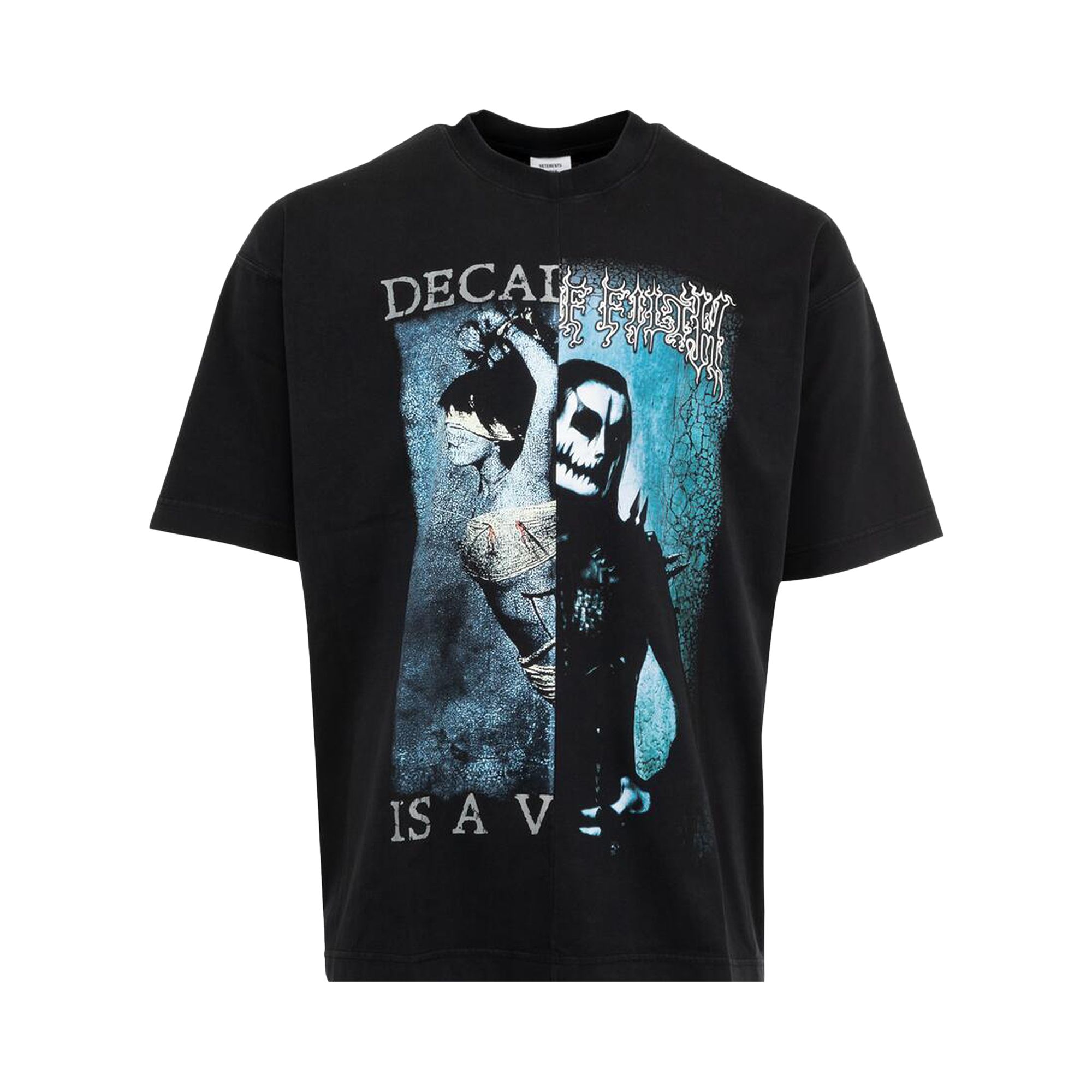 Pre-owned Vetements Cof Cut-up Oversized T-shirt 'black/black' | Men's Size M