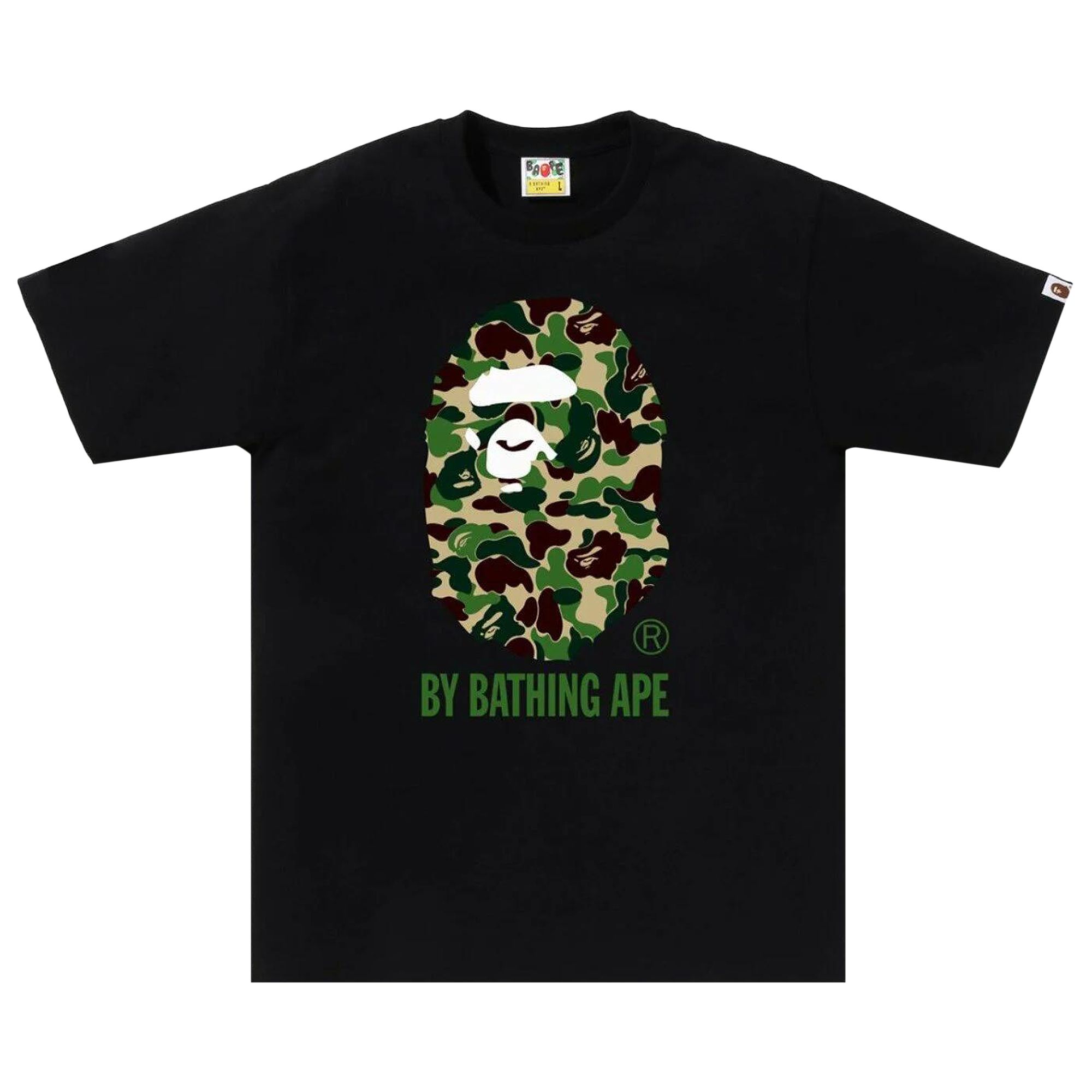 Pre-owned Bape Abc Camo By Bathing Ape Tee 'black/green' | Men's Size Xl