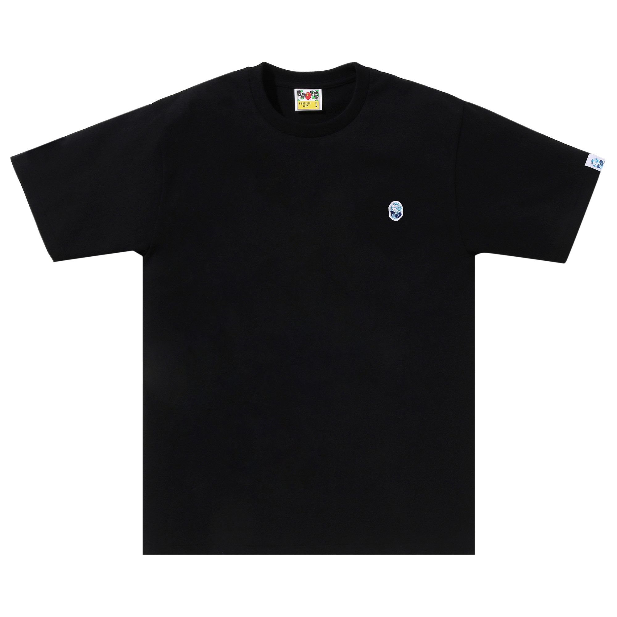 Pre-owned Bape Abc Camo One Point Tee 'black/blue' | Men's Size L