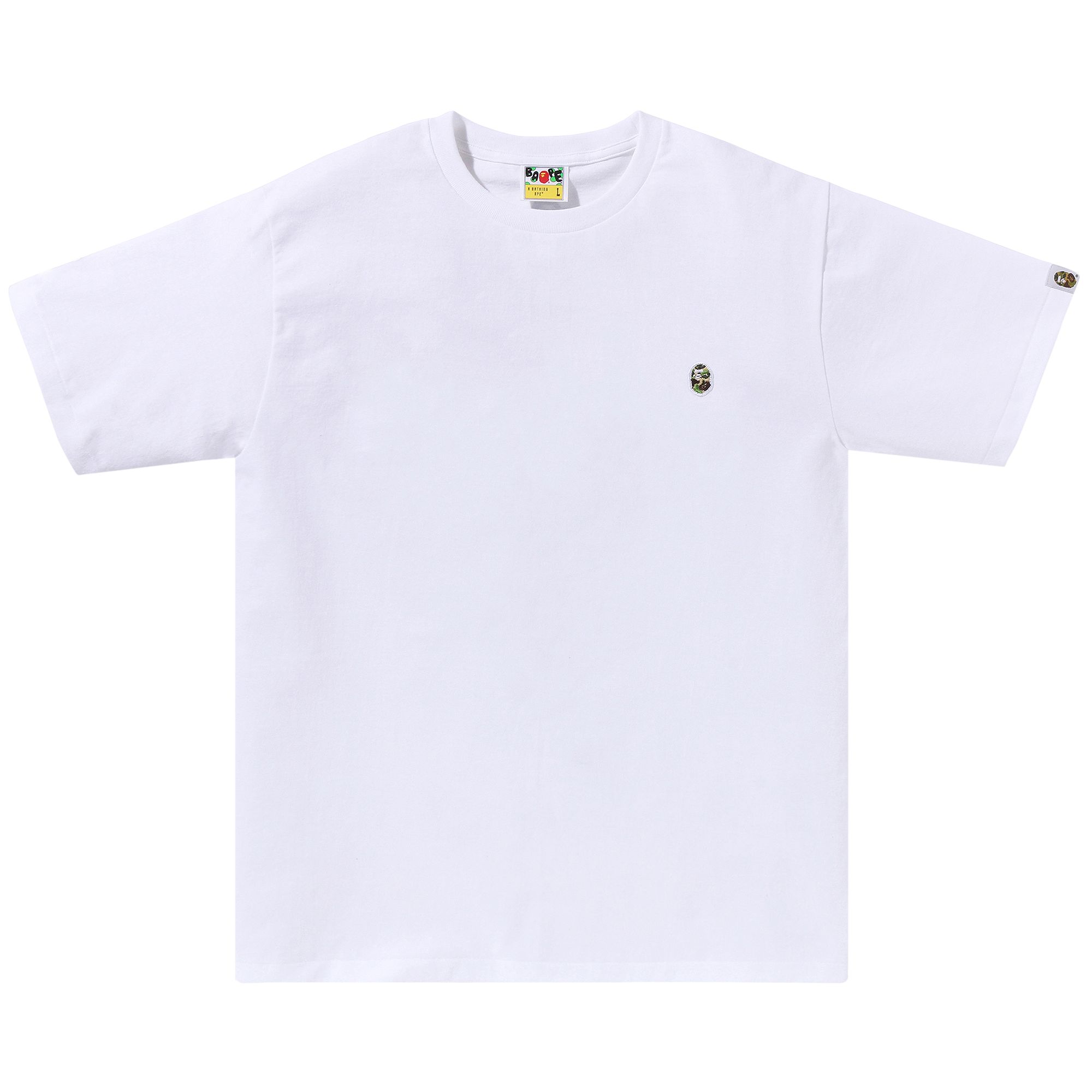 Pre-owned Bape Abc Camo One Point Tee 'white/green' | Men's Size Xl