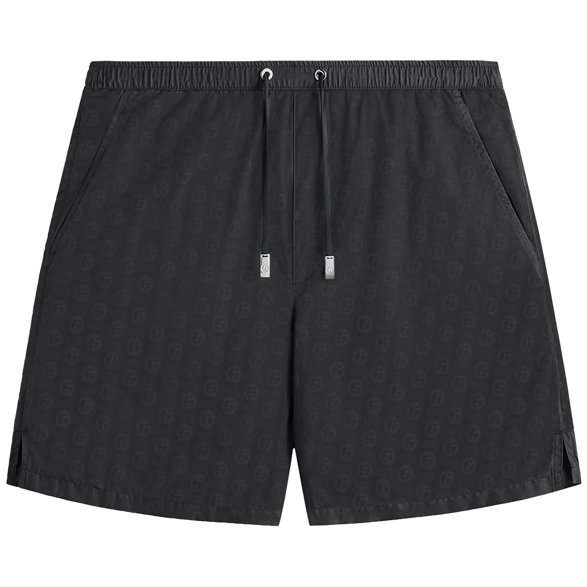 Pre-owned Kith X Giorgio Armani Jacquard Collins Swim Short 'black' | Men's Size S