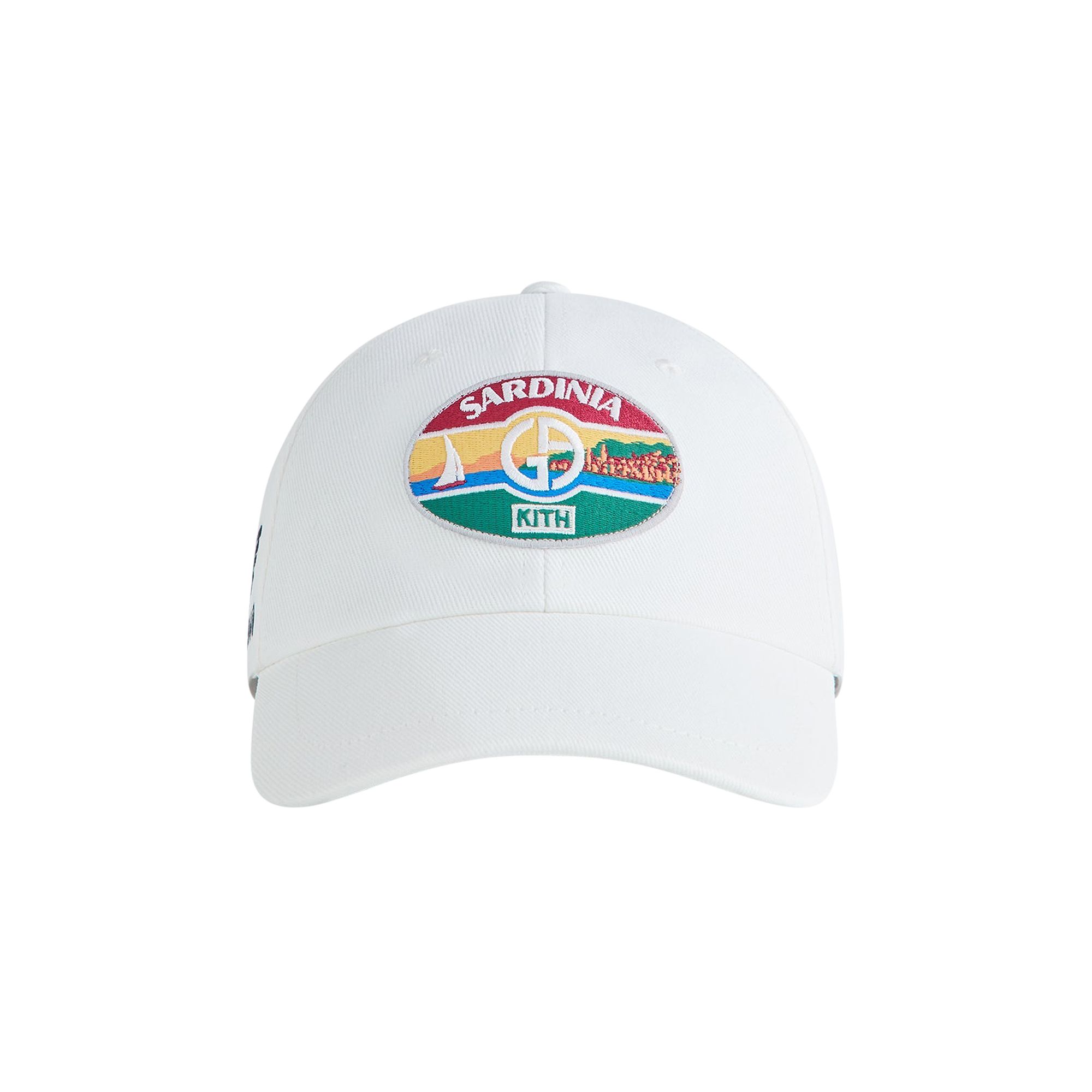 Pre-owned Kith X Giorgio Armani Sardinia Classic Cap 'white' | Men's Size M