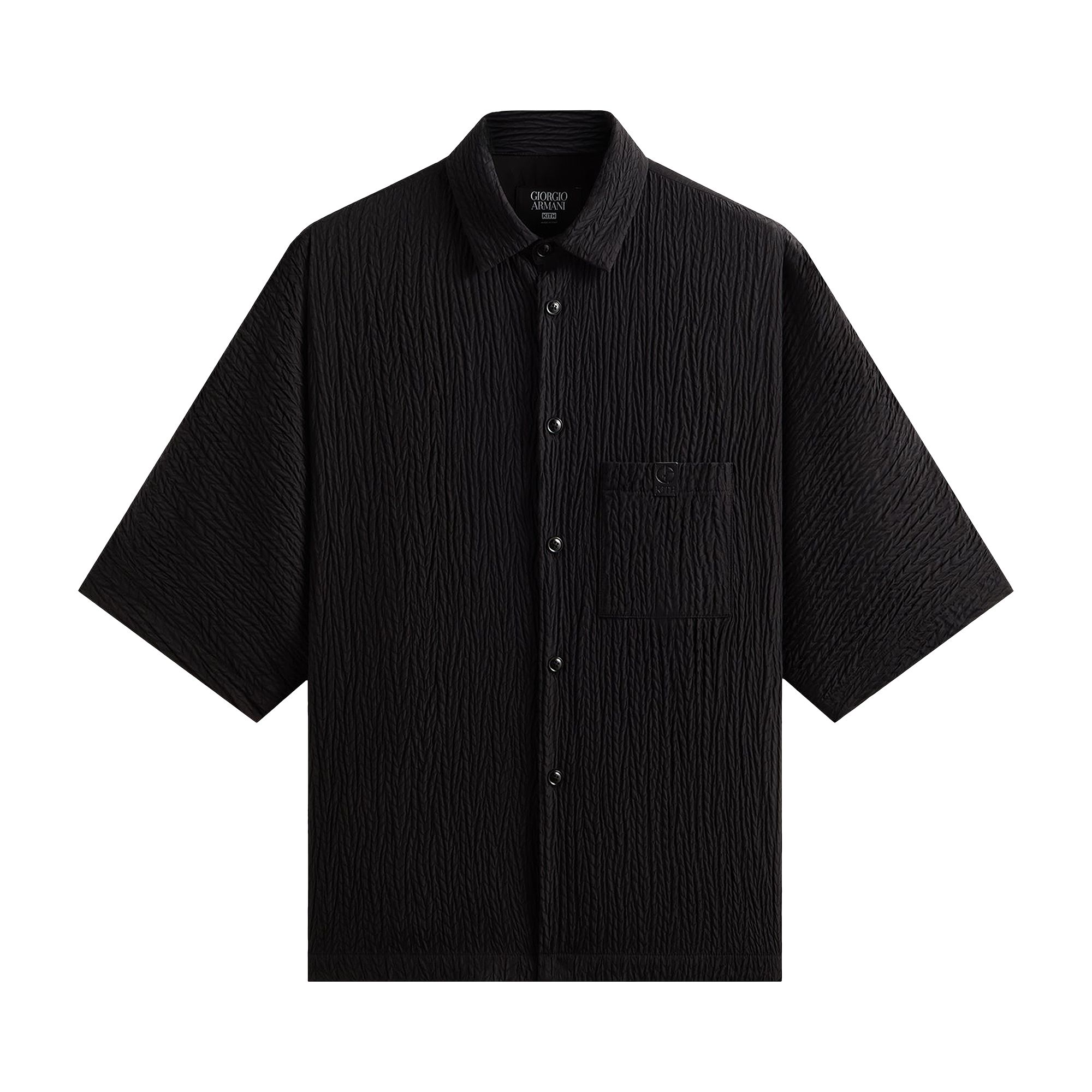 Pre-owned Kith X Giorgio Armani Raf Dolman Buttondown 'black' | Men's Size L