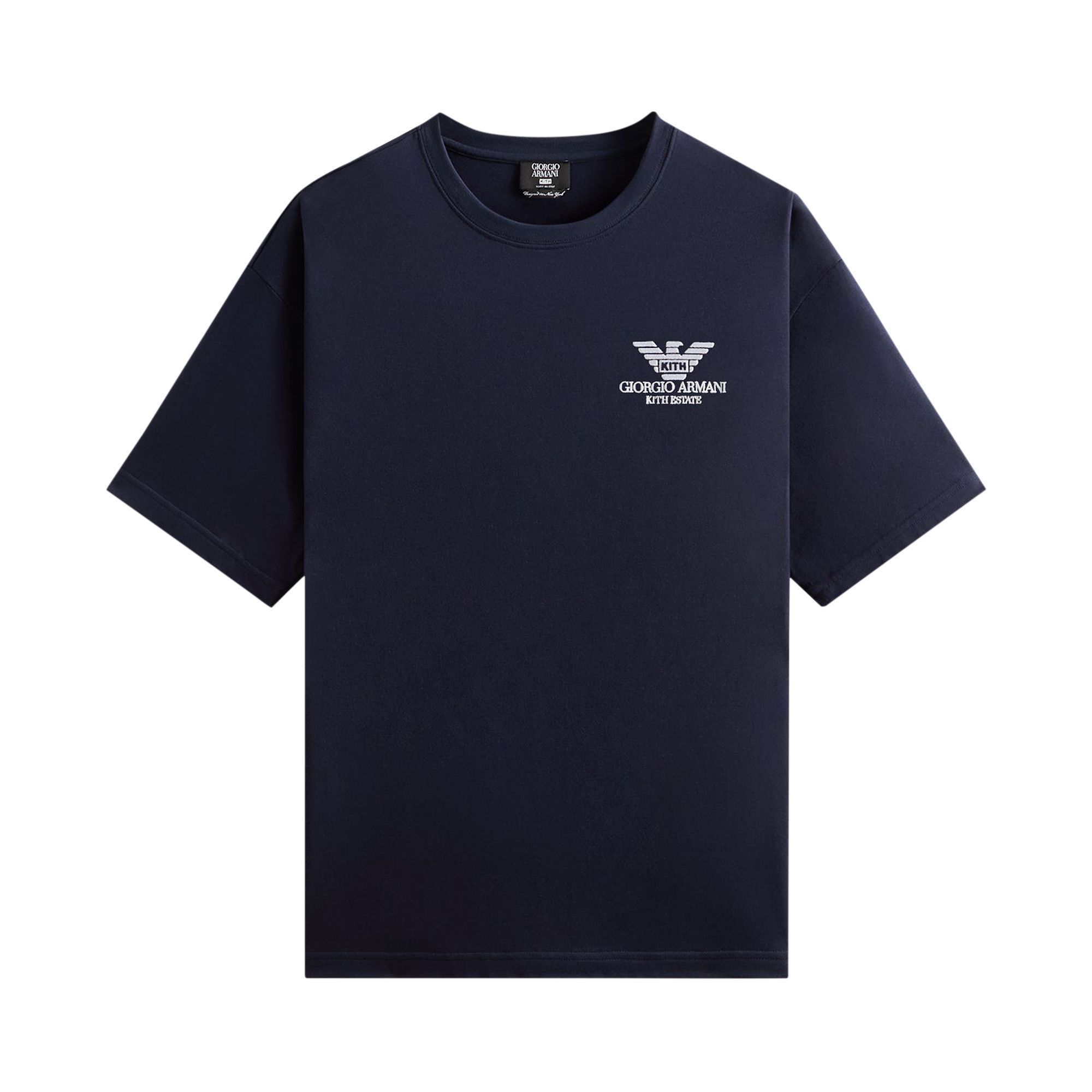 Pre-owned Kith X Giorgio Armani Tee 'nocturnal' | Blue | Men's Size M