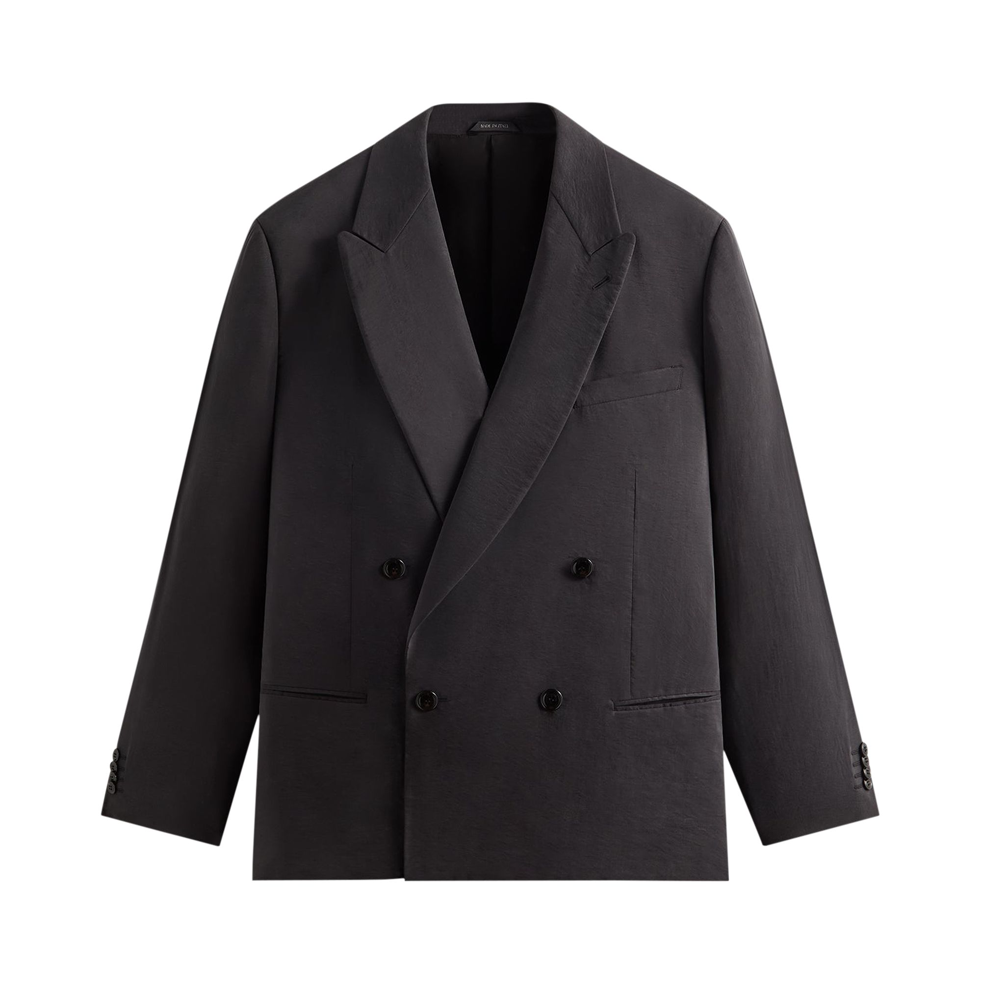Pre-owned Kith X Giorgio Armani Upton Double Breasted Blazer 'ghost' | Black | Men's Size S