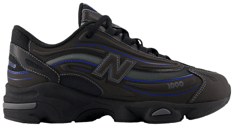 New Balance 1000 Big Kid Black Royal Blue JD Exclusive