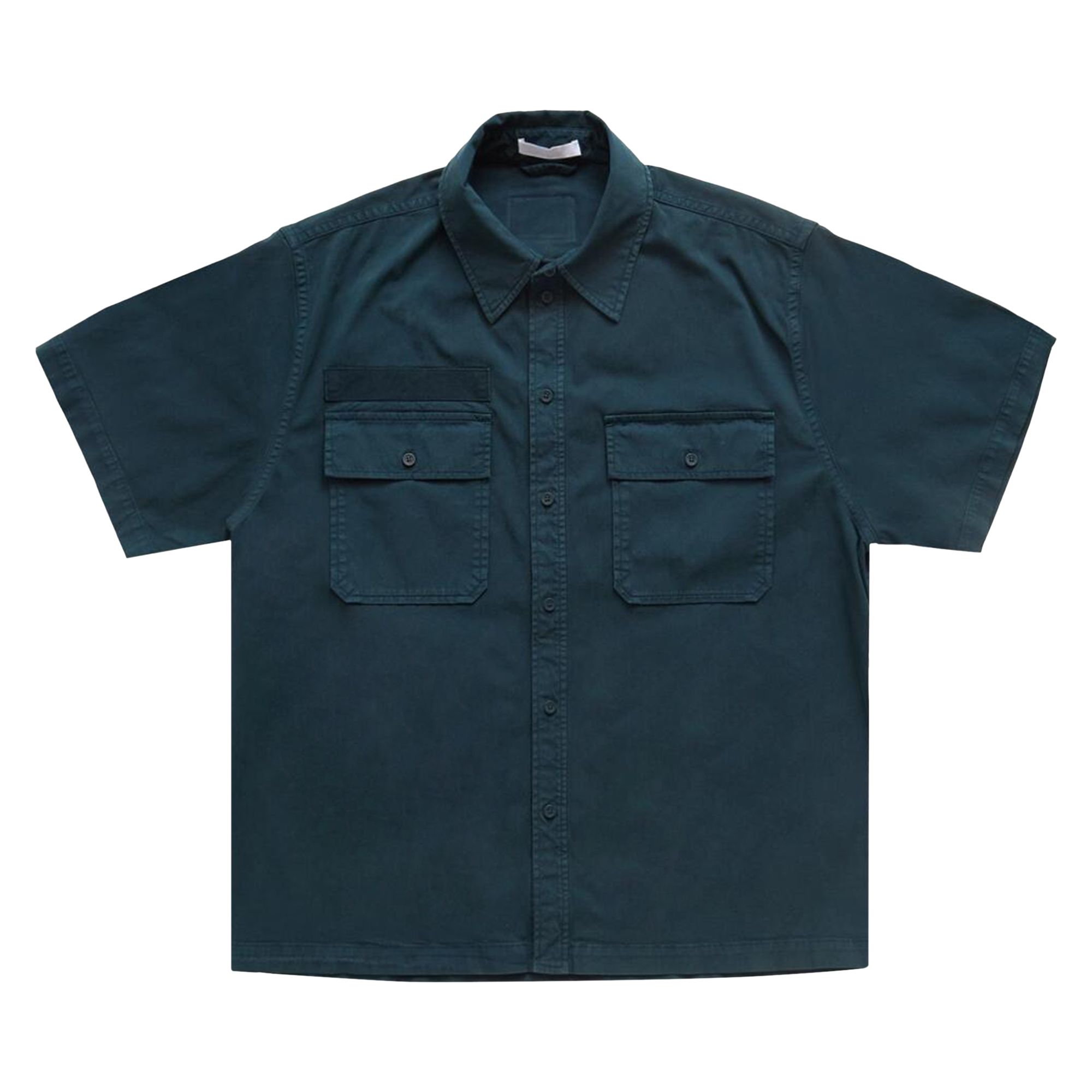 Pre-owned Helmut Lang Short-sleeve Uniform Shirt 'pine' | Green | Men's Size L