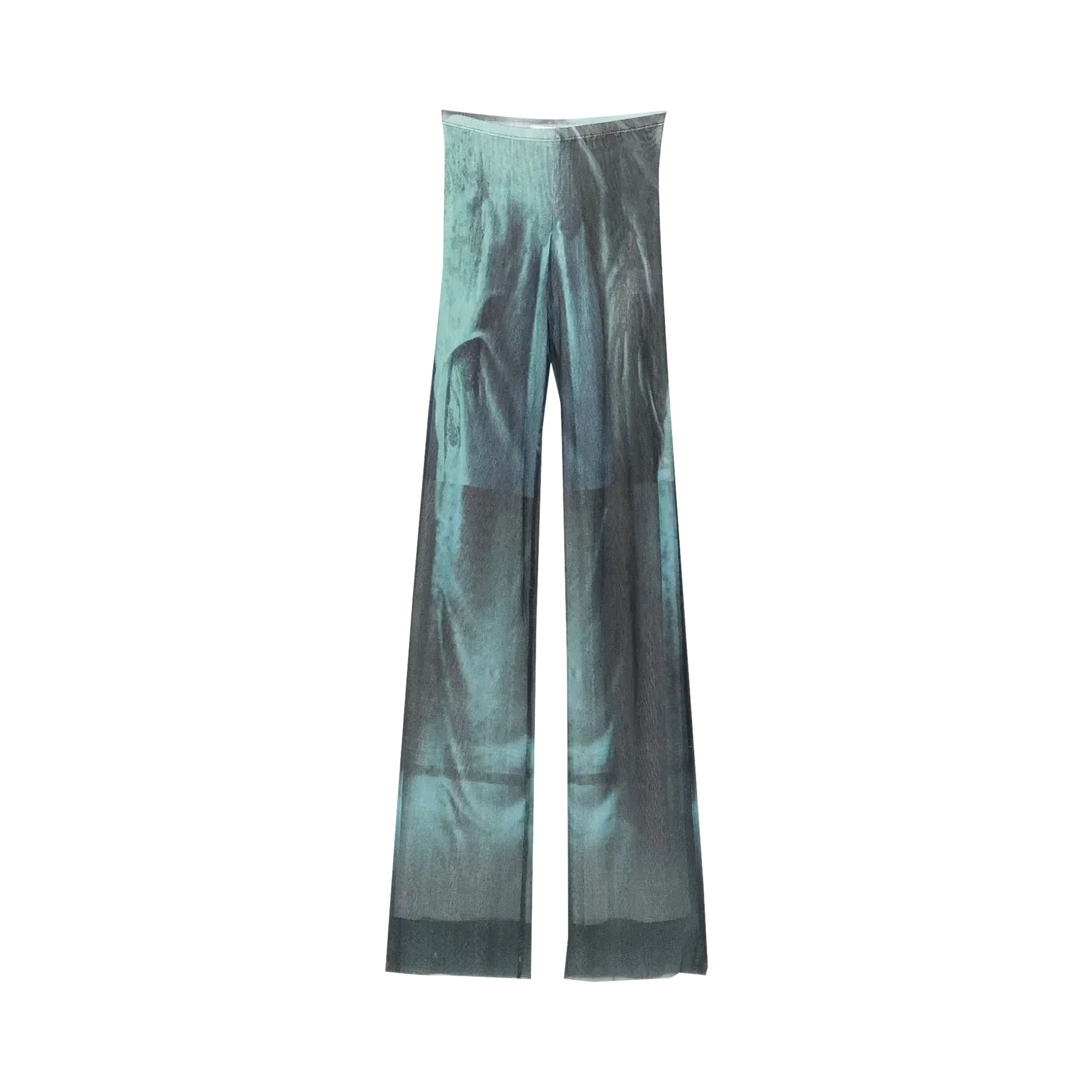 Pre-owned Jean Paul Gaultier Water Printed Trouser 'indigo/vintage Blue' | Women's Size S