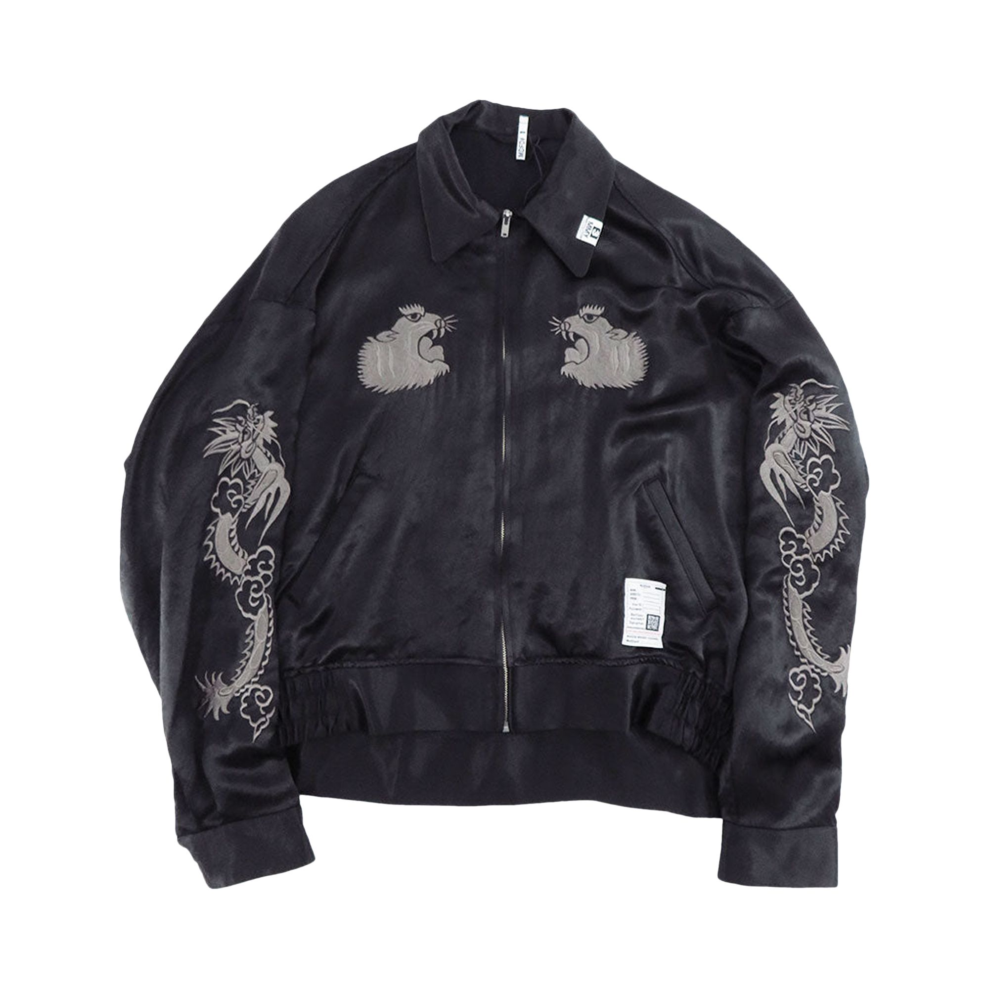 Pre-owned Miharayasuhiro Maison Mihara Yasuhiro Collared Souvenir Jacket 'black' | Men's Size 46