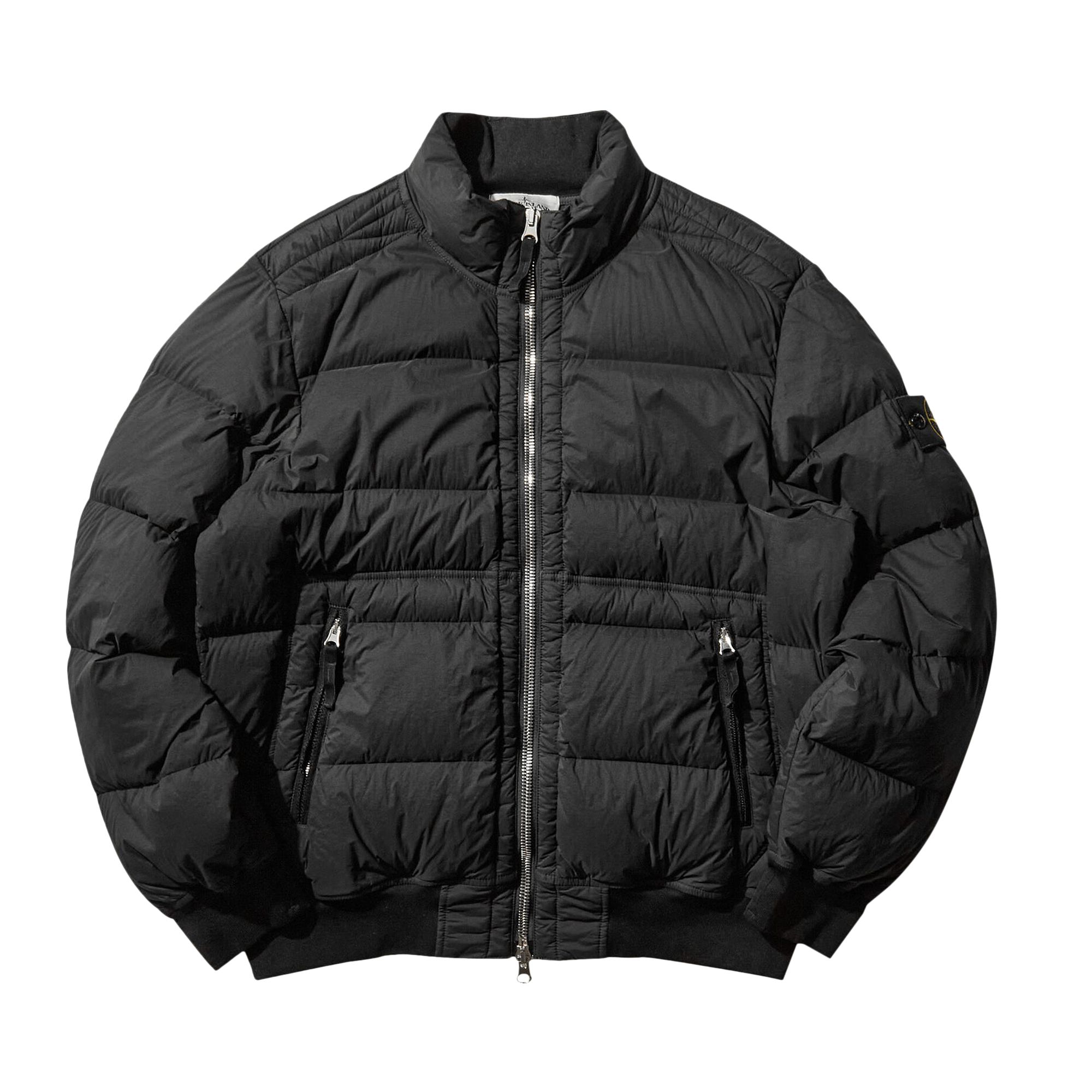 Pre-owned Stone Island Urban Puffer Bomber Jacket 'black' | Men's Size Xl